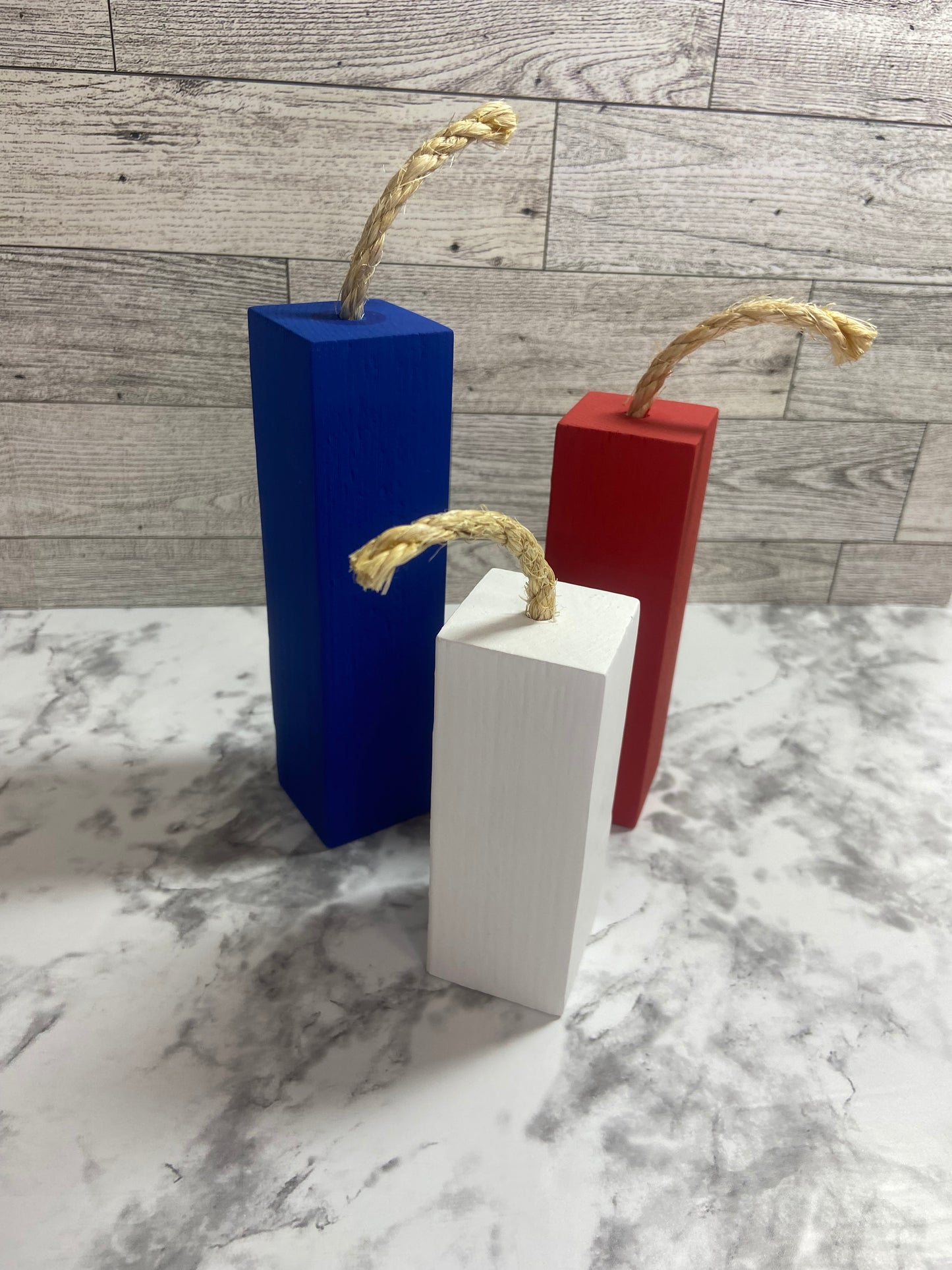 Fireworks Set of 3 - Tiered Tray Decor