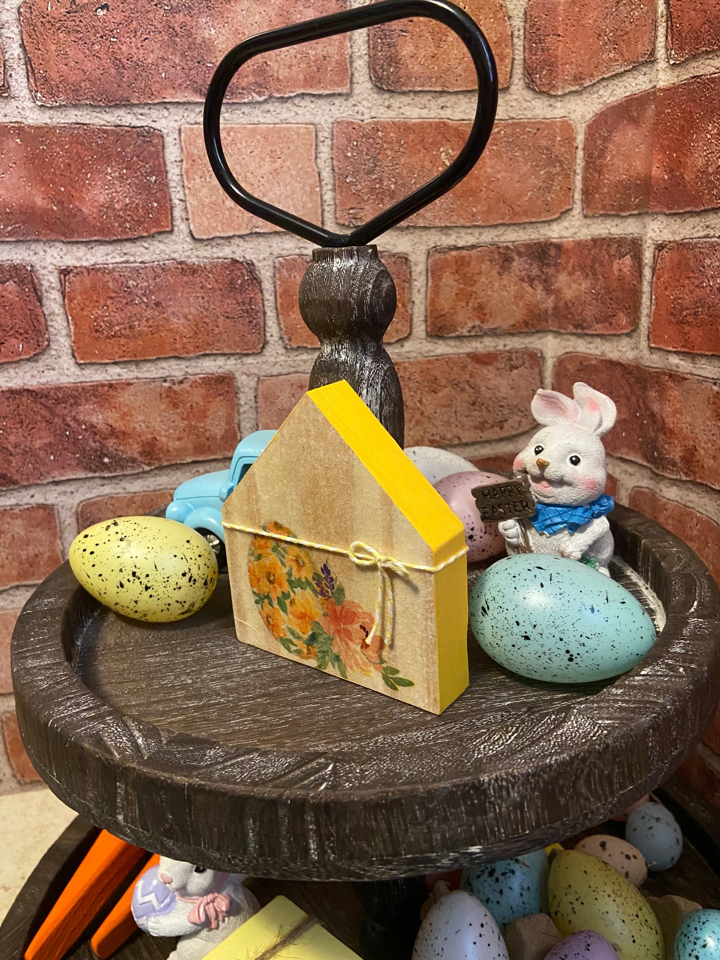 Egg and Flower - Small Tiered Tray House