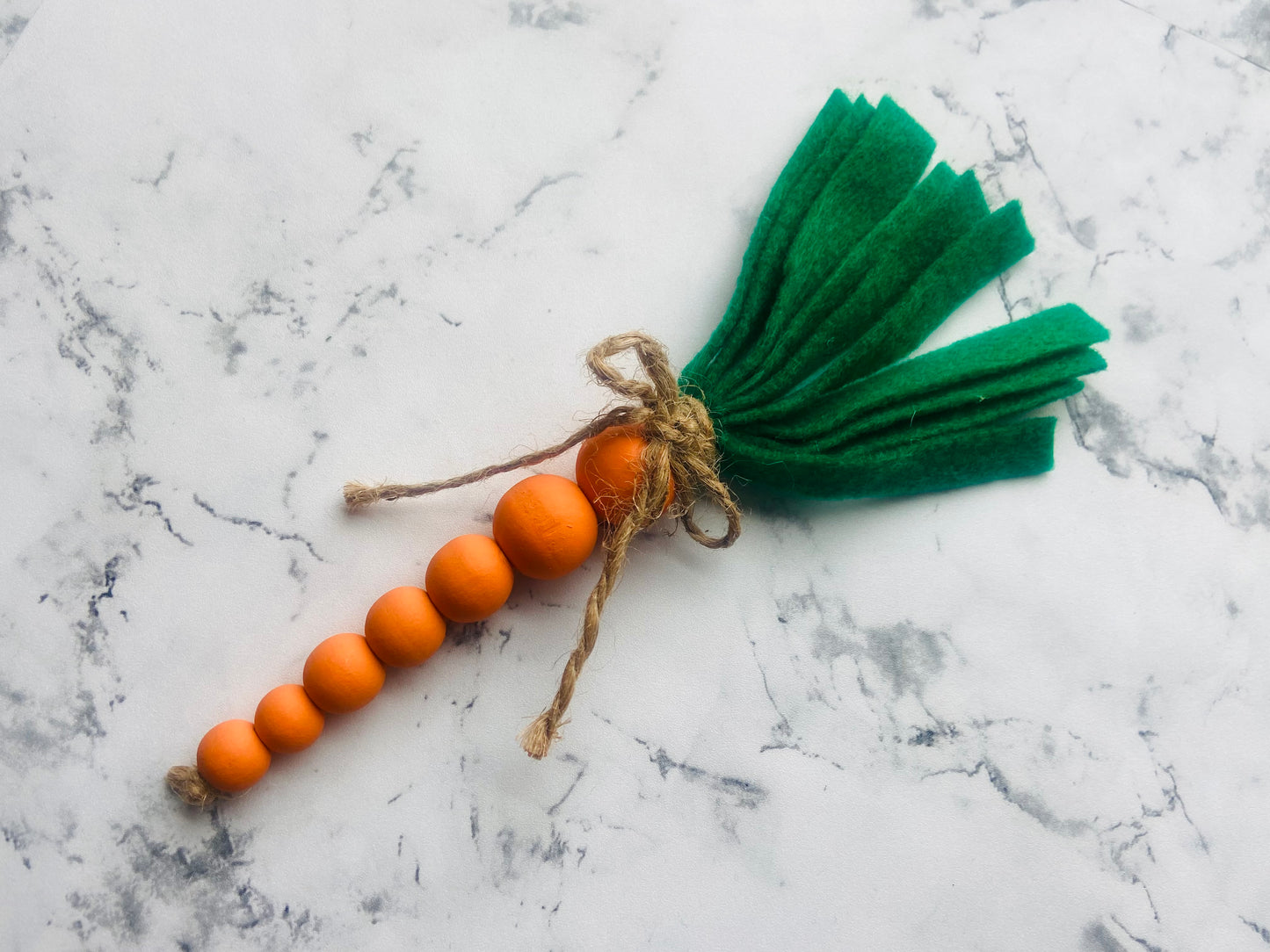 Wood Bead Carrot