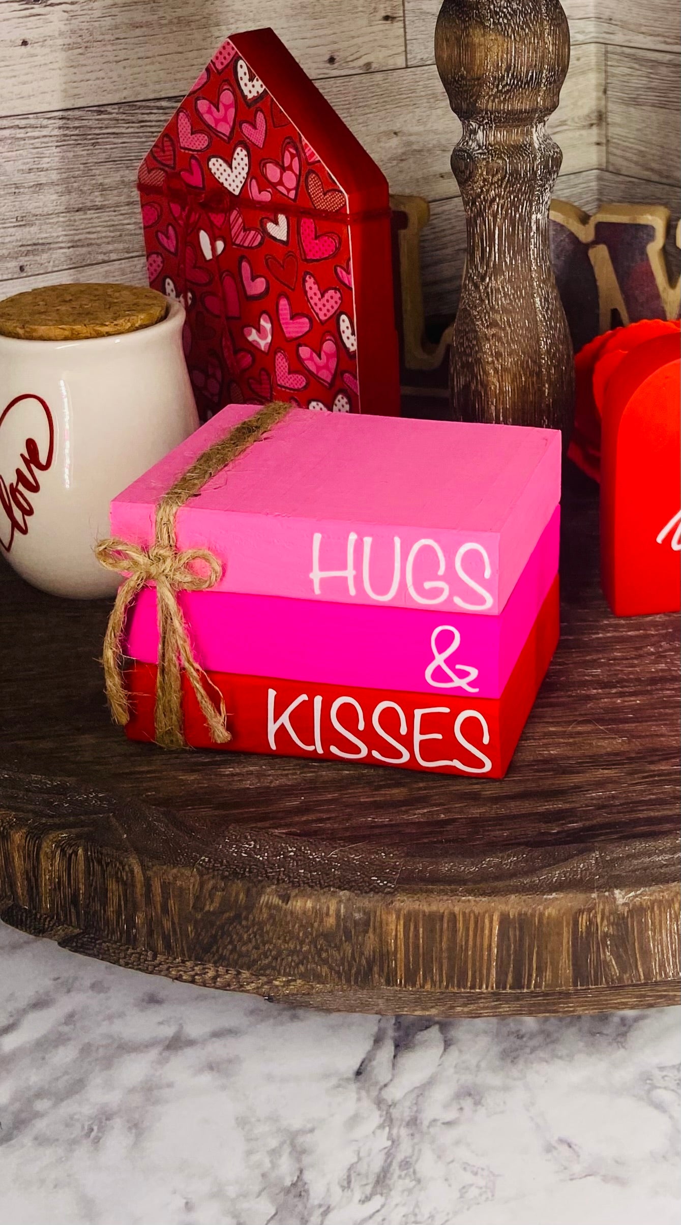 Hugs & Kisses - Medium Book Stack