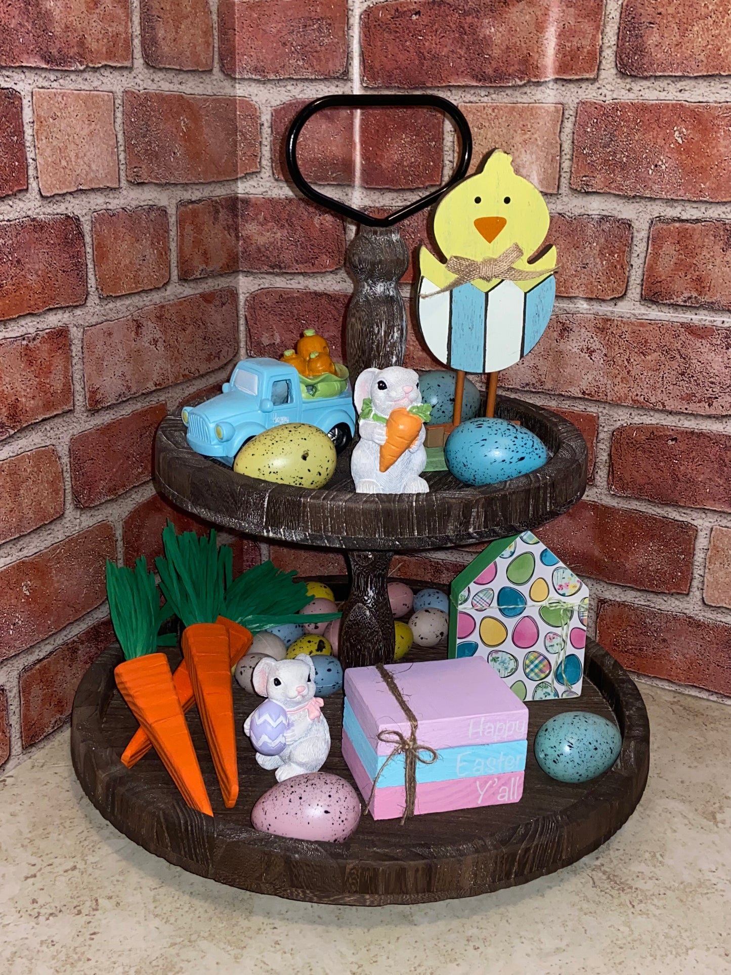 Easter Eggs - Medium Tiered Tray House