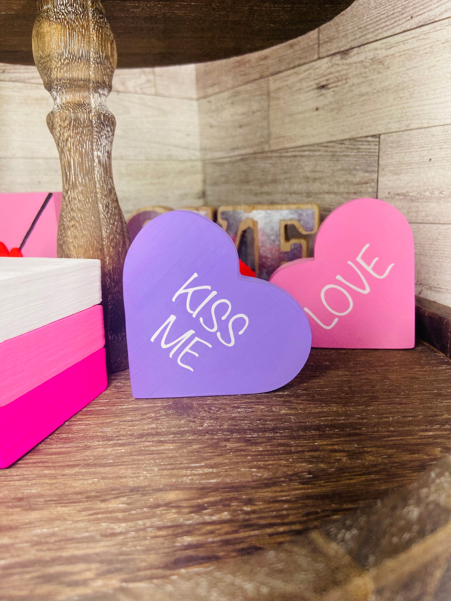 Love Heart - Tiered Tray Shelf Sitter