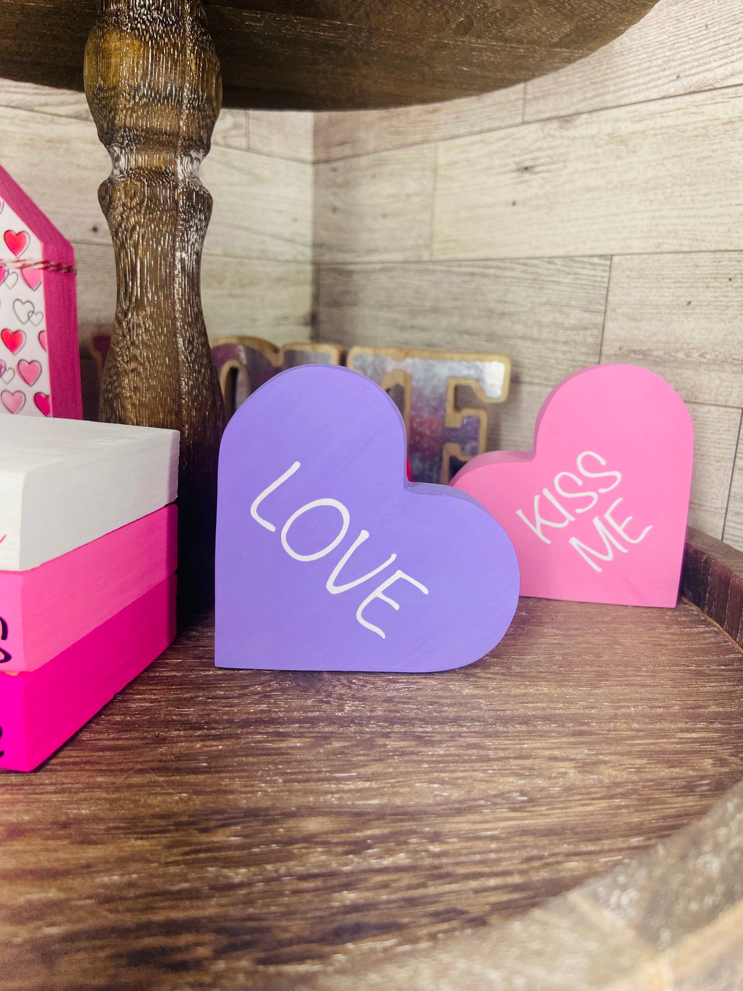 Love Heart - Tiered Tray Shelf Sitter