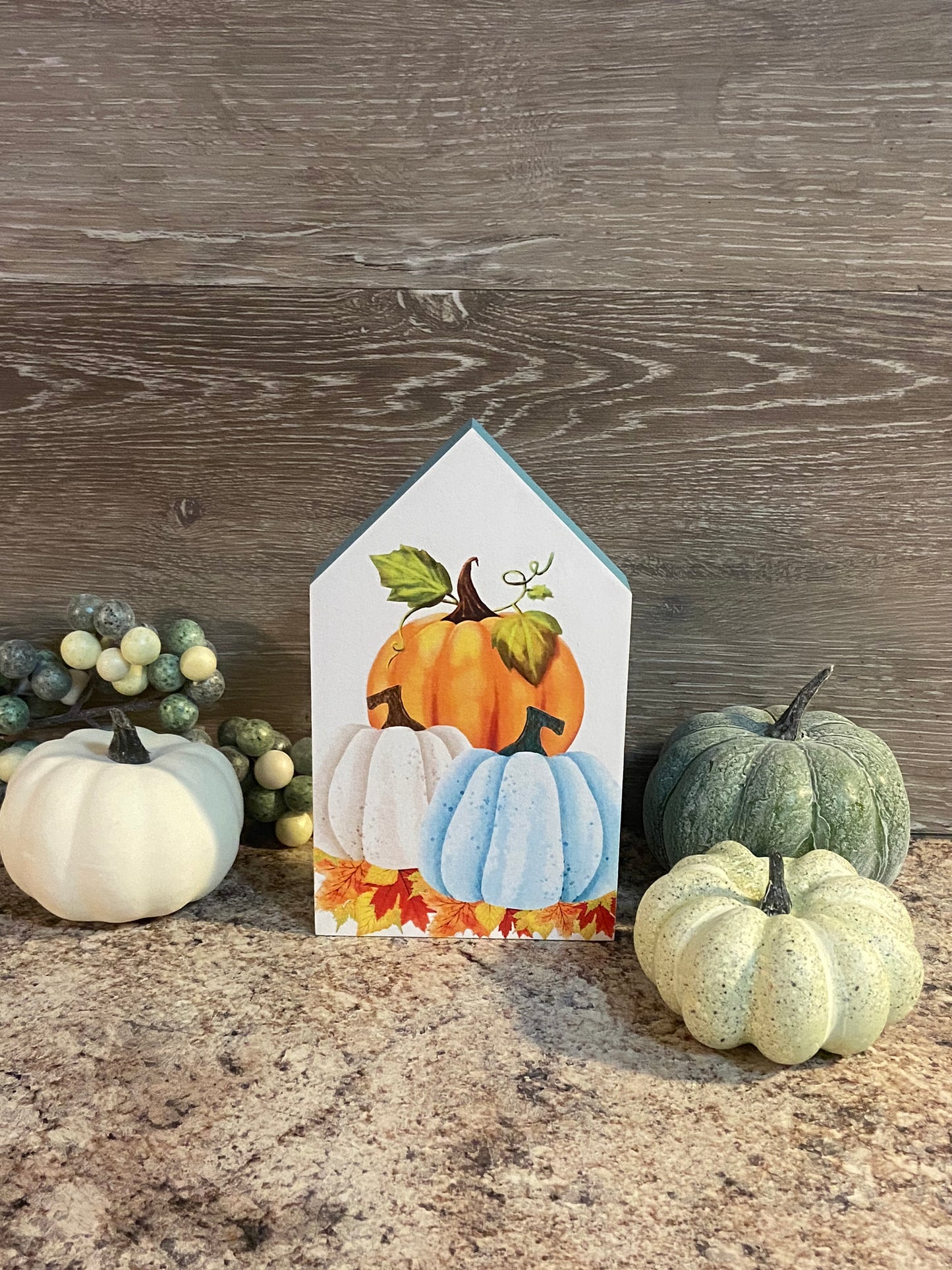 Teal Pumpkin - Large Tiered Tray House