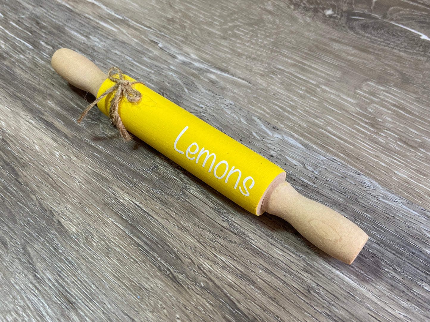 Lemons - Tiered Tray Mini Rolling Pin