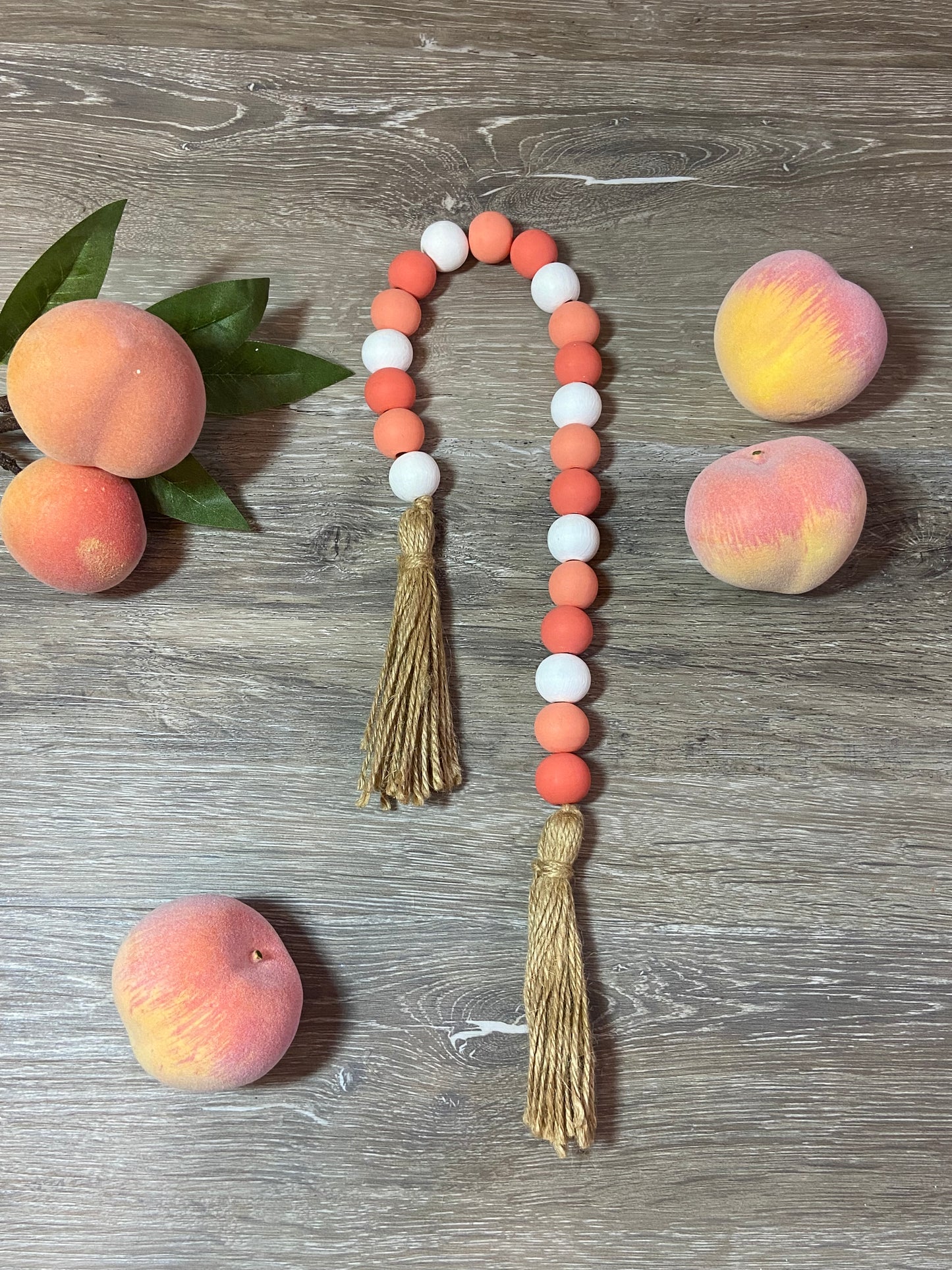 Peach - Tiered Tray Garland
