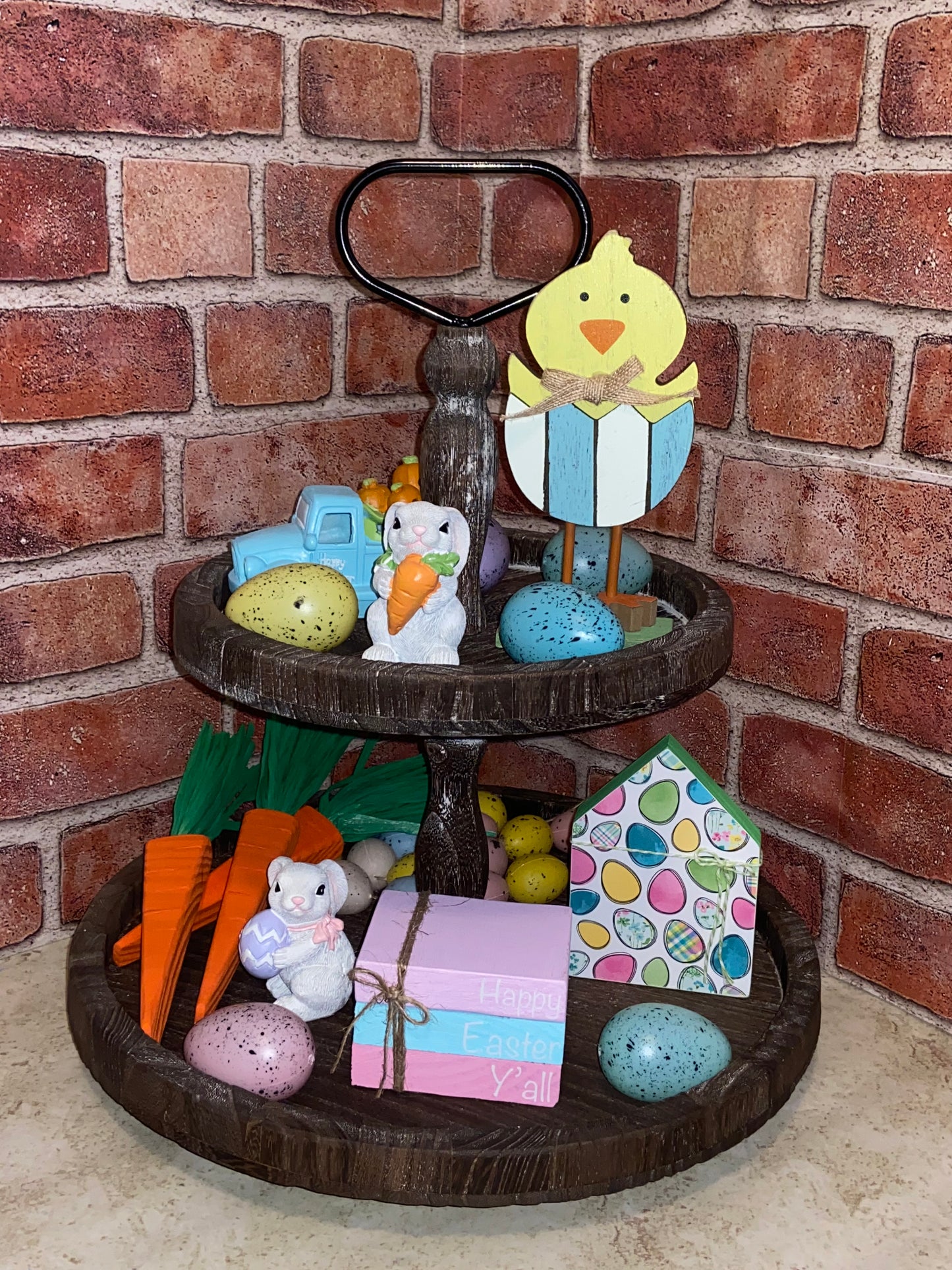 Easter Eggs - Medium Tiered Tray House