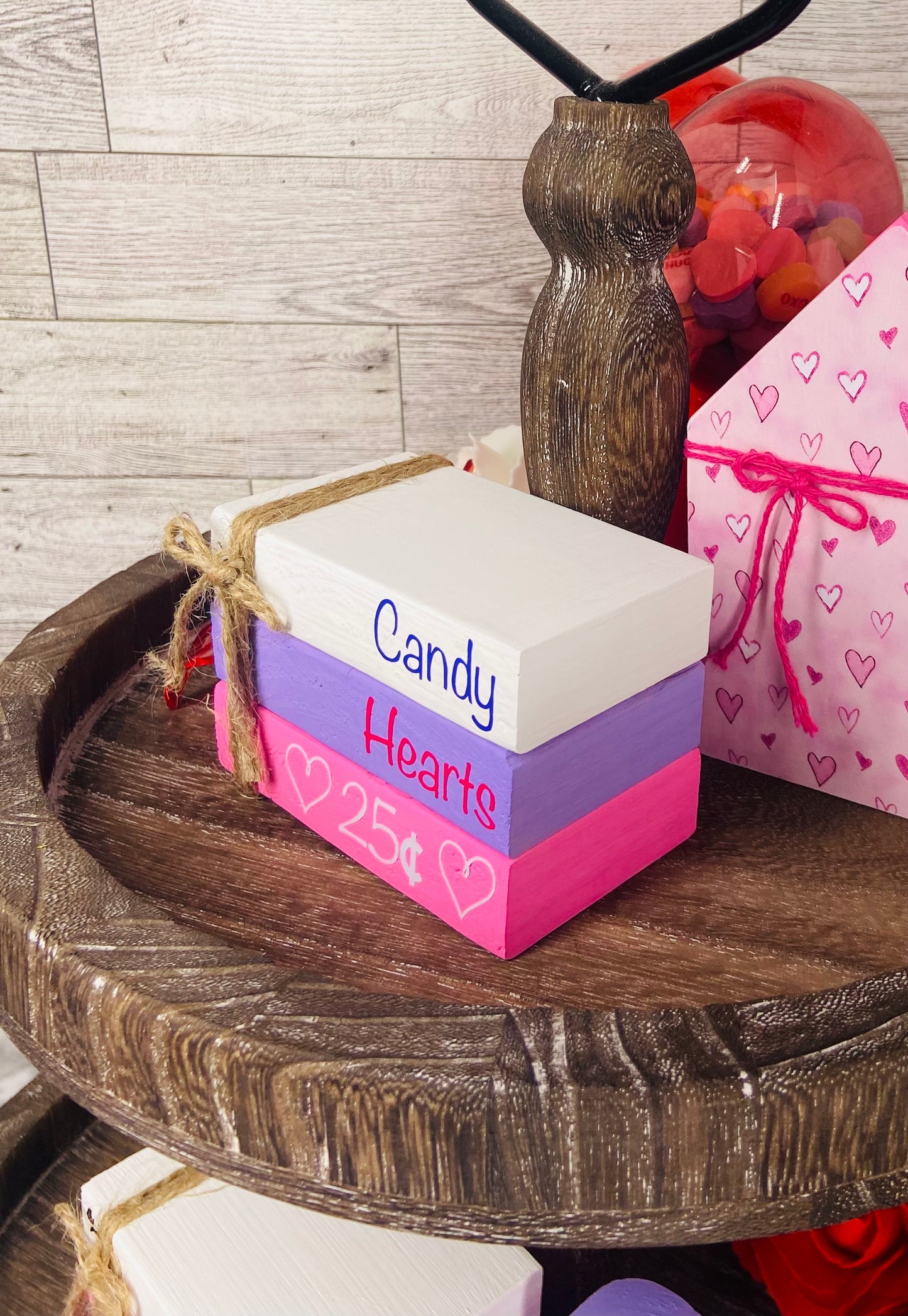 Candy Hearts - Small Book Stack