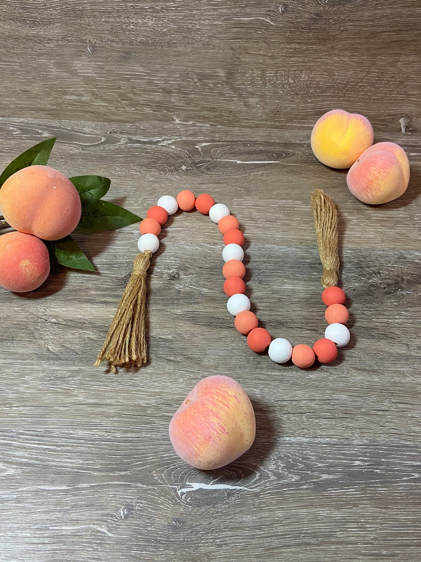 Peach - Tiered Tray Garland