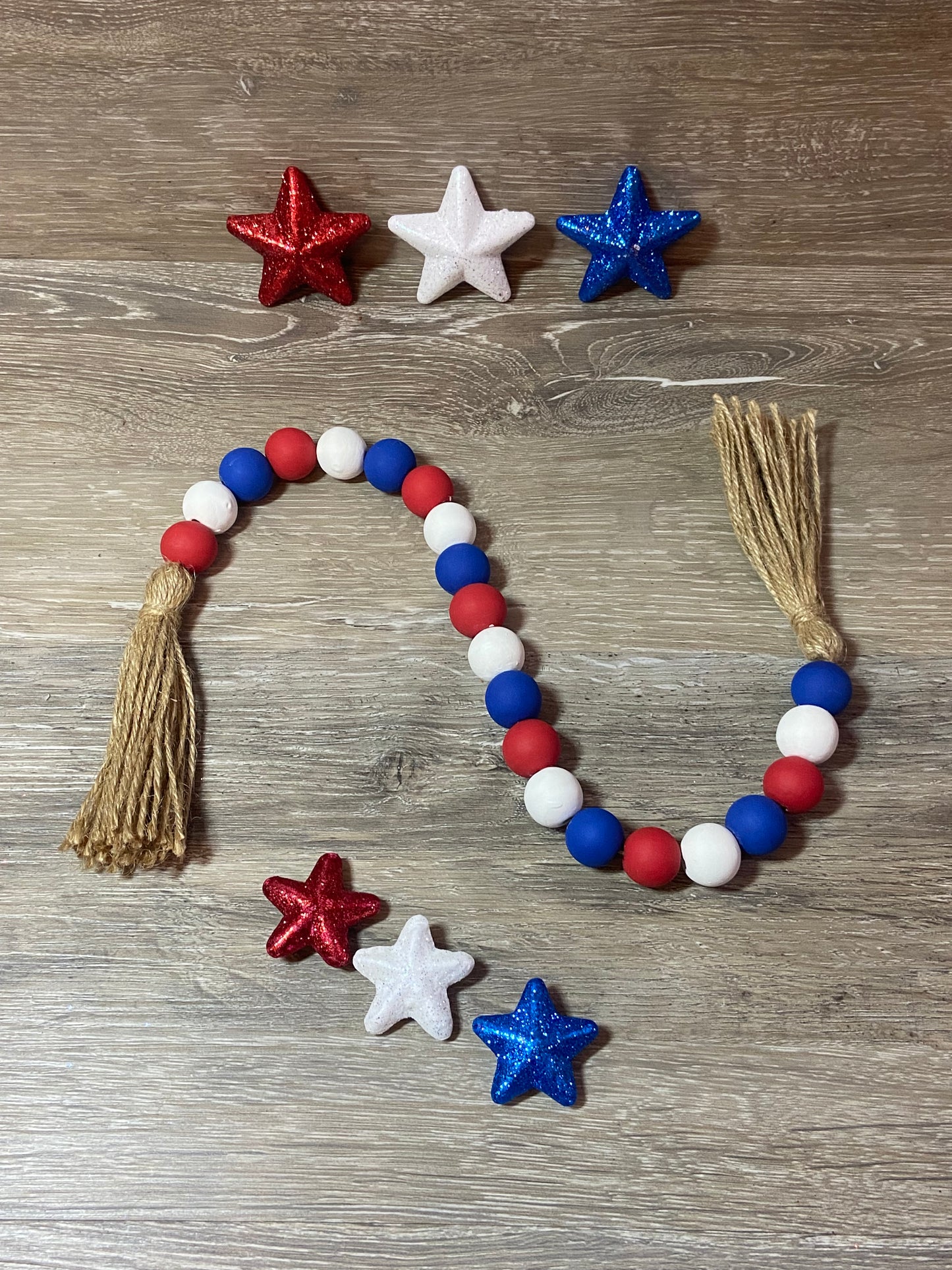 Red, White, & Blue - Tiered Tray Garland
