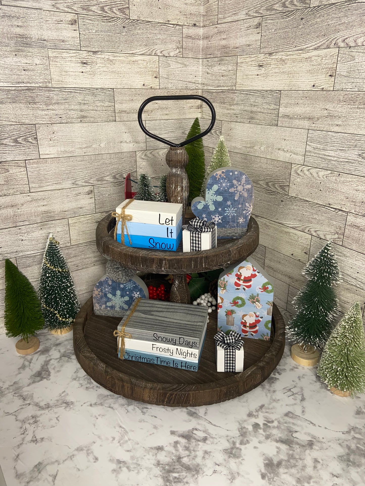Let It Snow - Small Christmas Tiered Tray Book