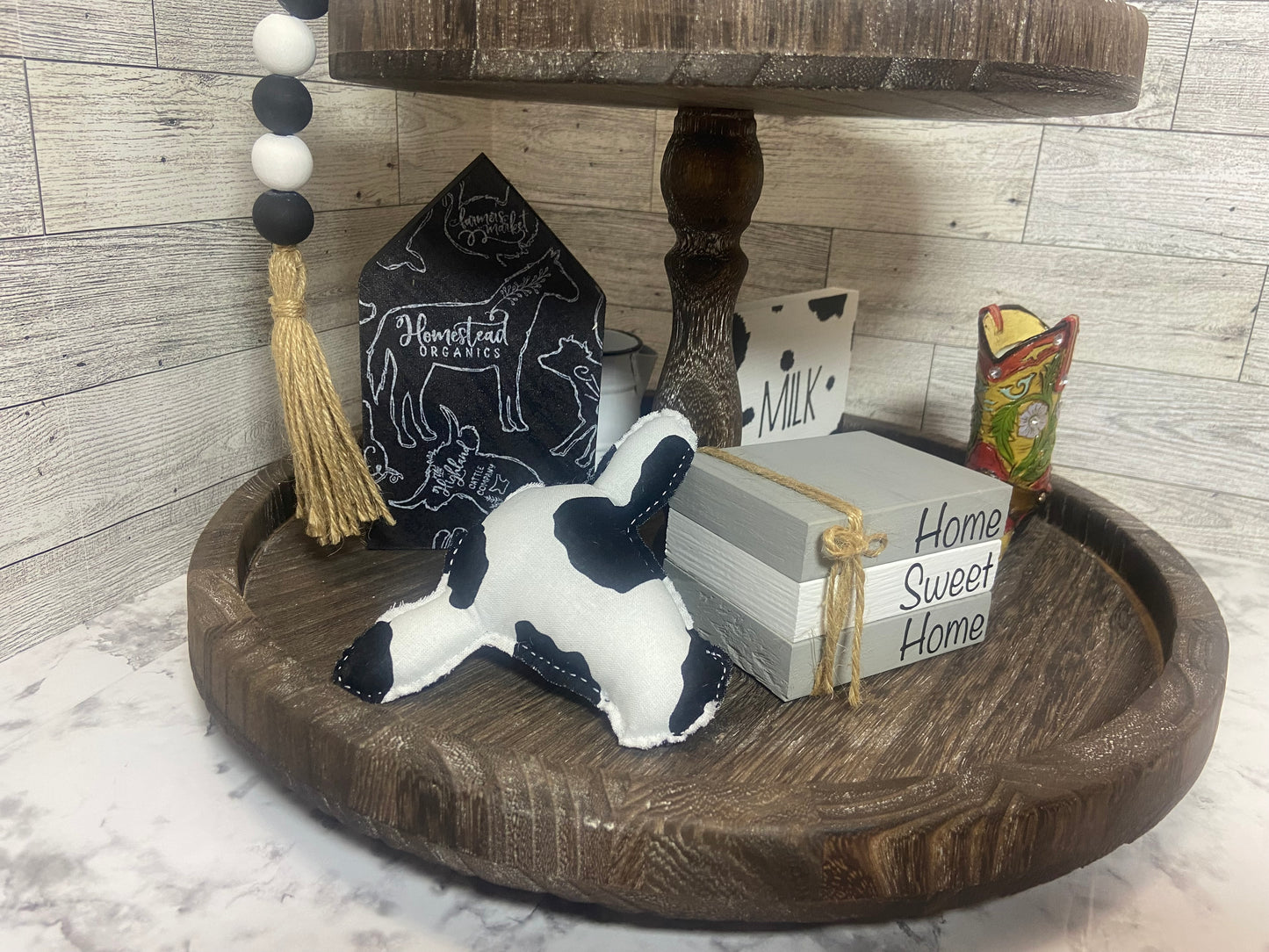 Large Fabric Cow Head