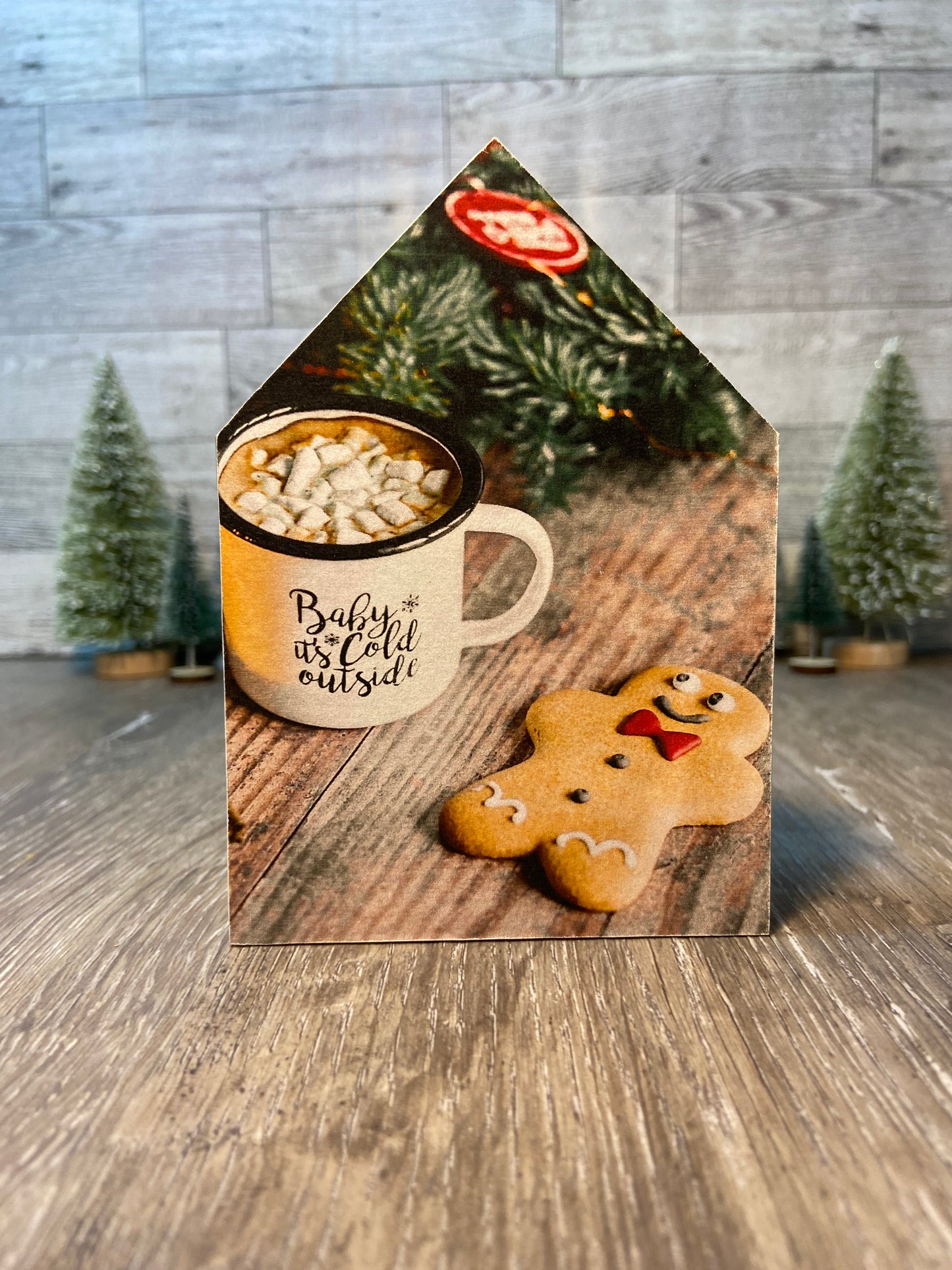 Gingerbread Cookie & Hot Cocoa - Medium Tiered Tray House