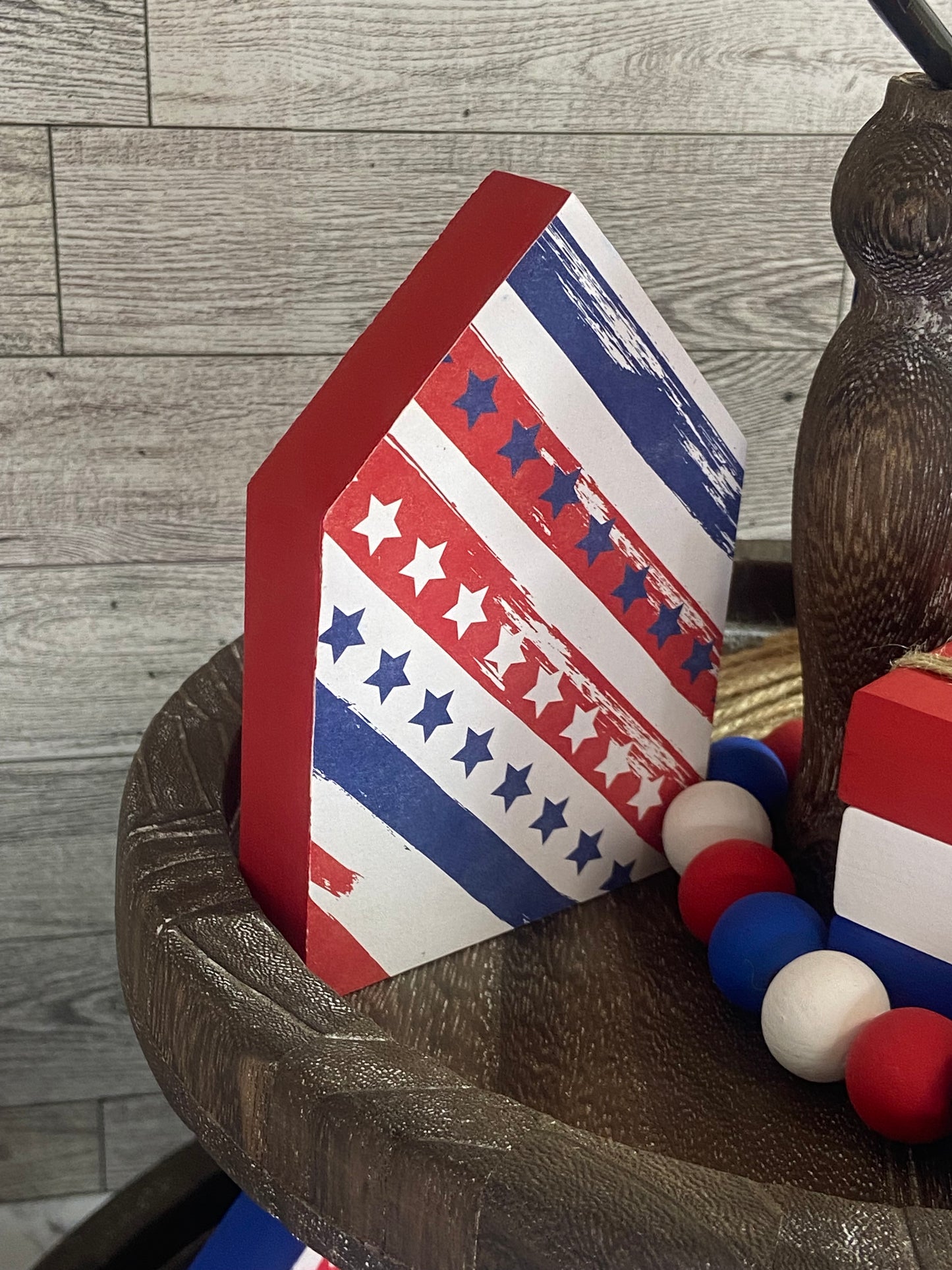 Stars & Stripes - Medium Tiered Tray House
