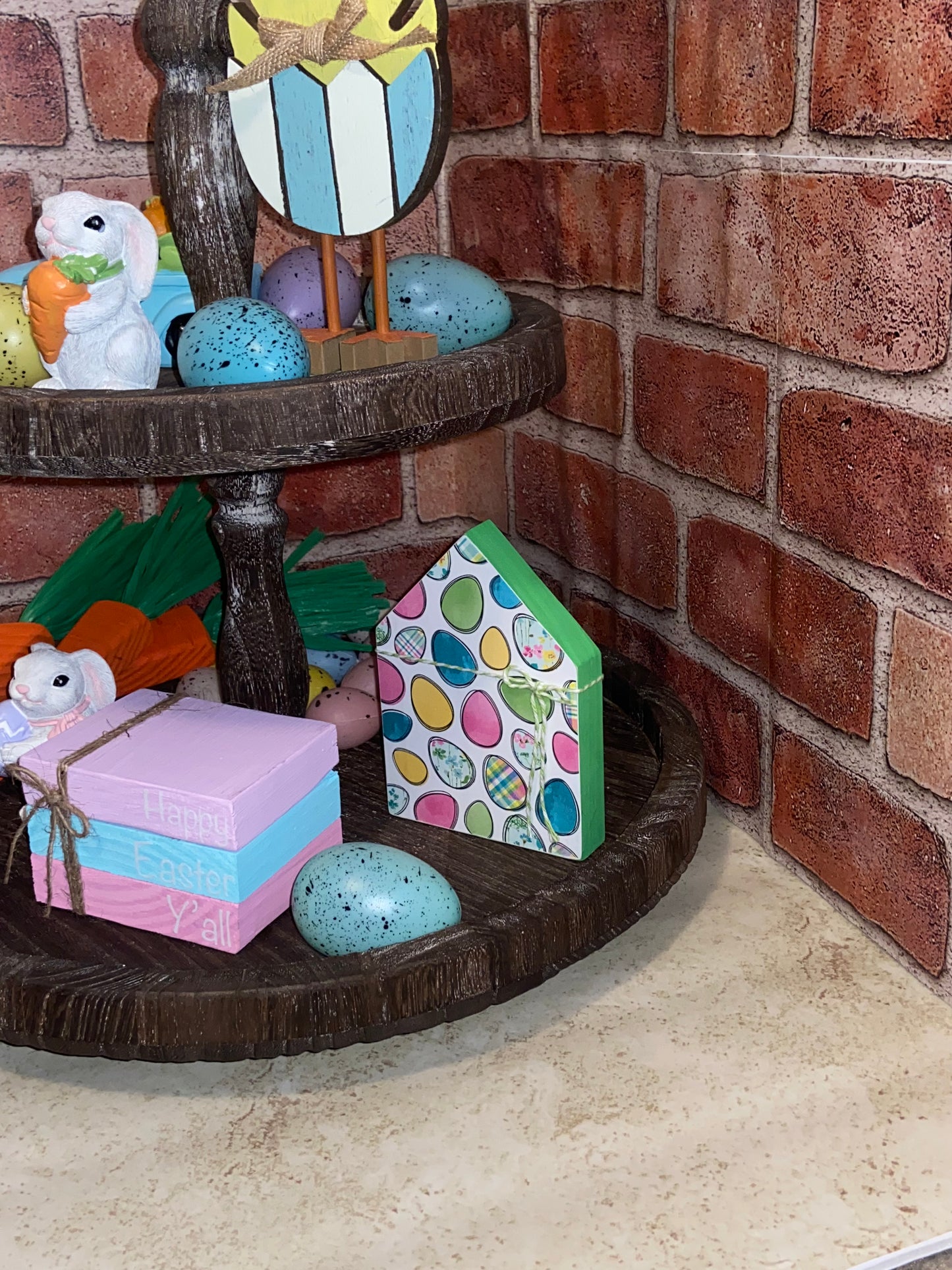 Easter Eggs - Medium Tiered Tray House