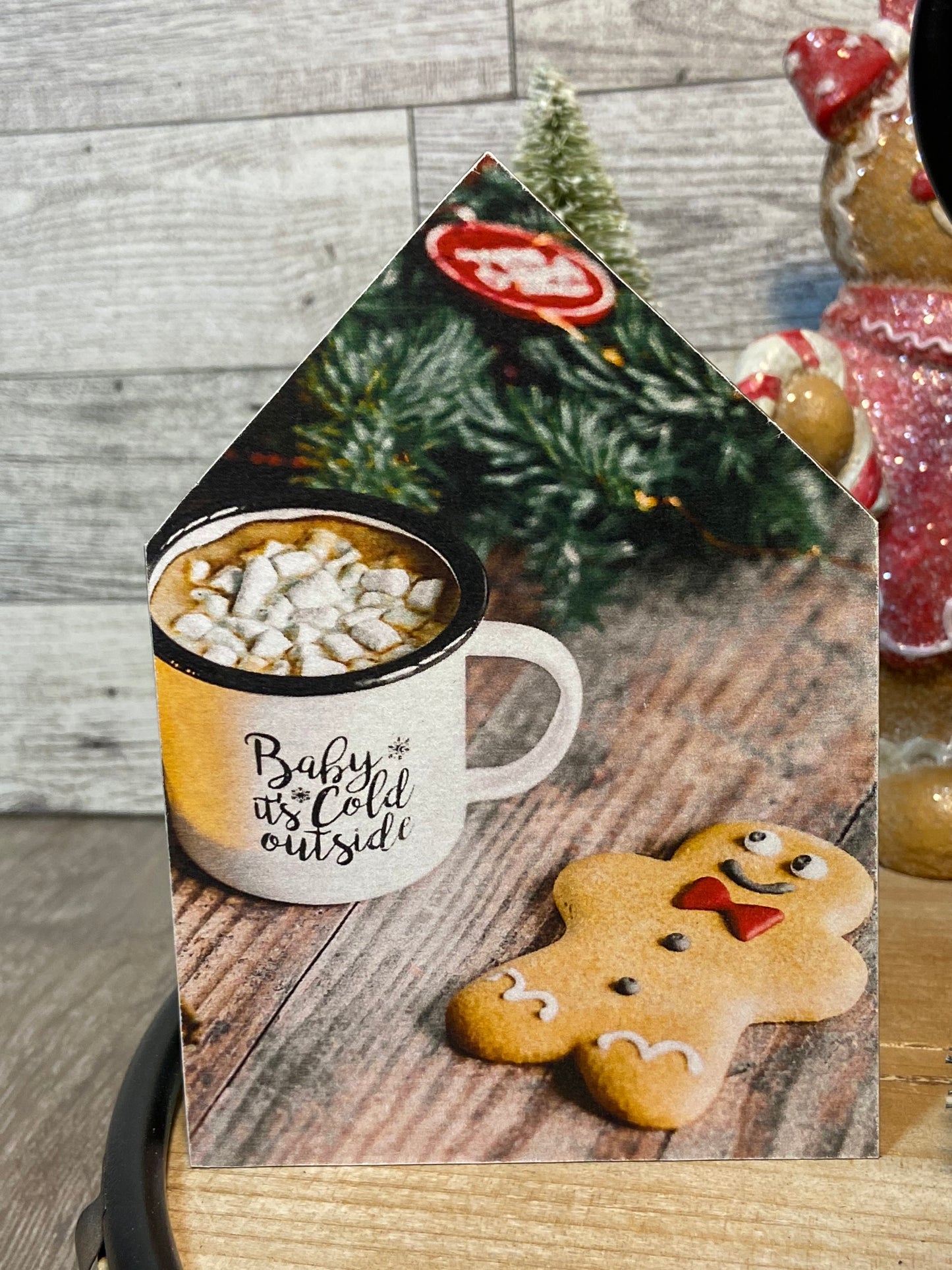 Gingerbread Cookie & Hot Cocoa - Medium Tiered Tray House