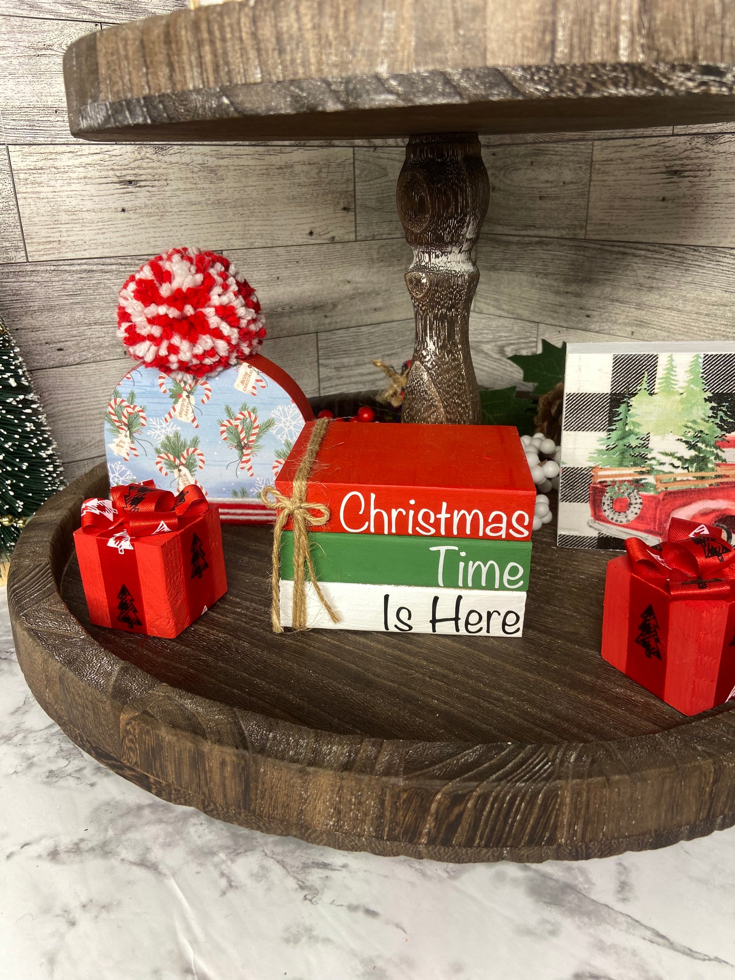 Christmas Time Is Here - Medium Christmas Tiered Tray Book
