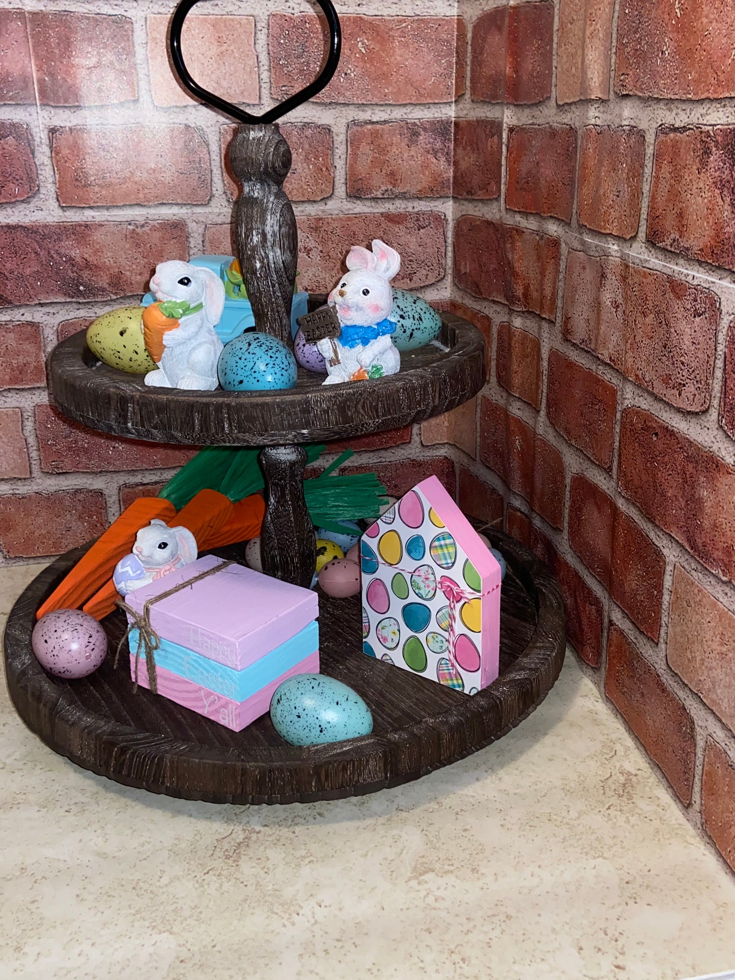 Easter Eggs - Medium Tiered Tray House