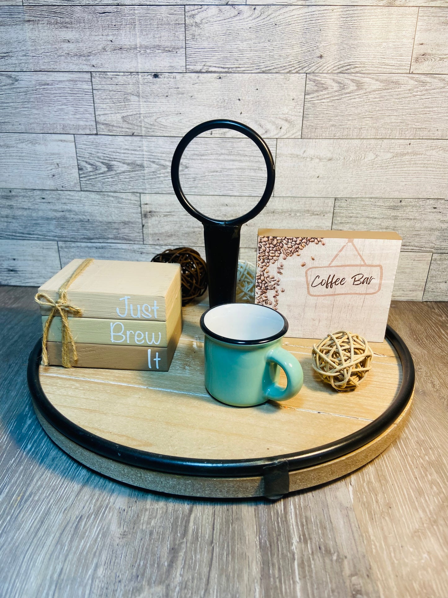 Just Brew It - Medium Tiered Tray Book Stack