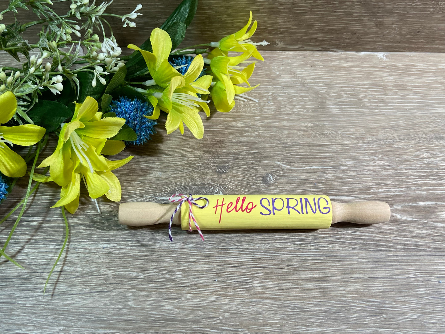 Hello Spring - Mini Rolling Pin