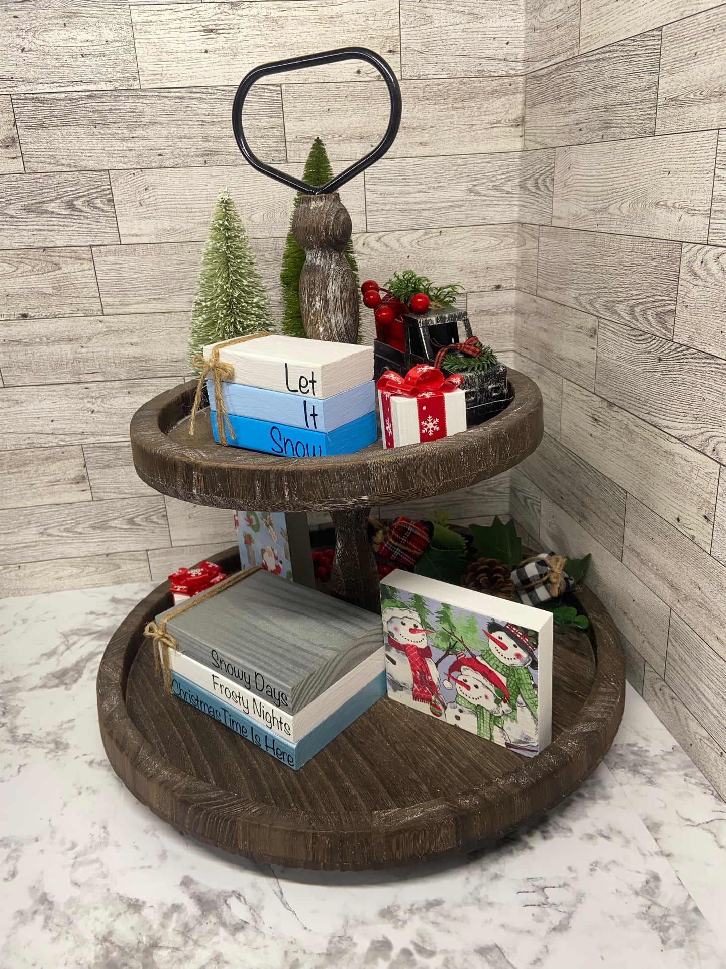 Let It Snow - Small Christmas Tiered Tray Book
