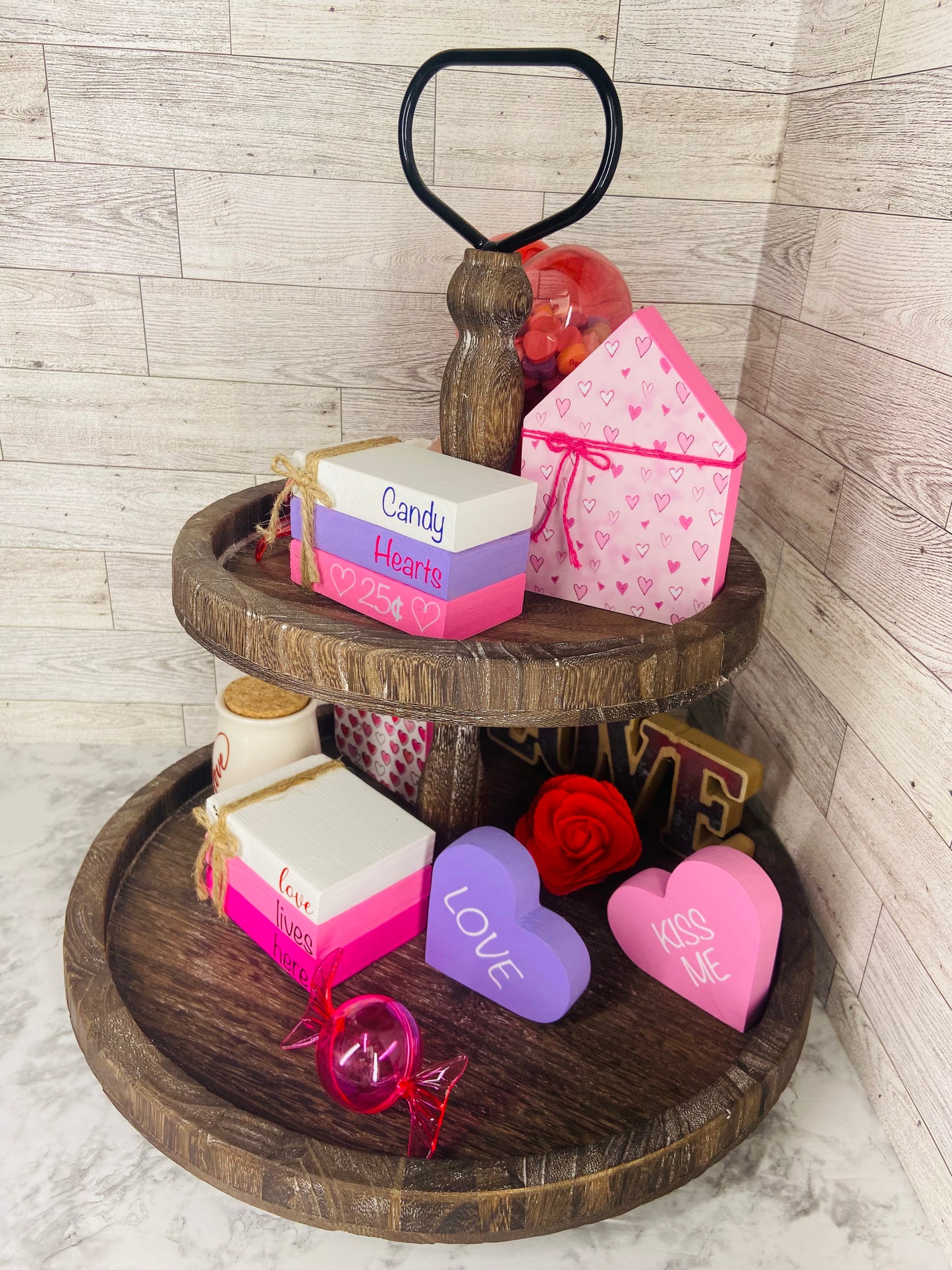 Pink with Hearts Medium House