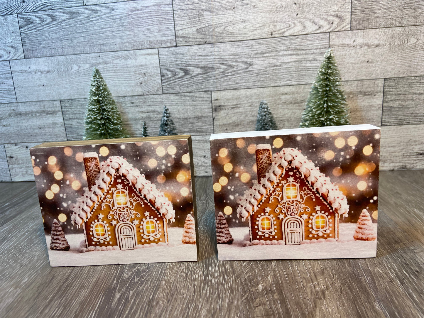 Gingerbread House - Tiered Tray Sign