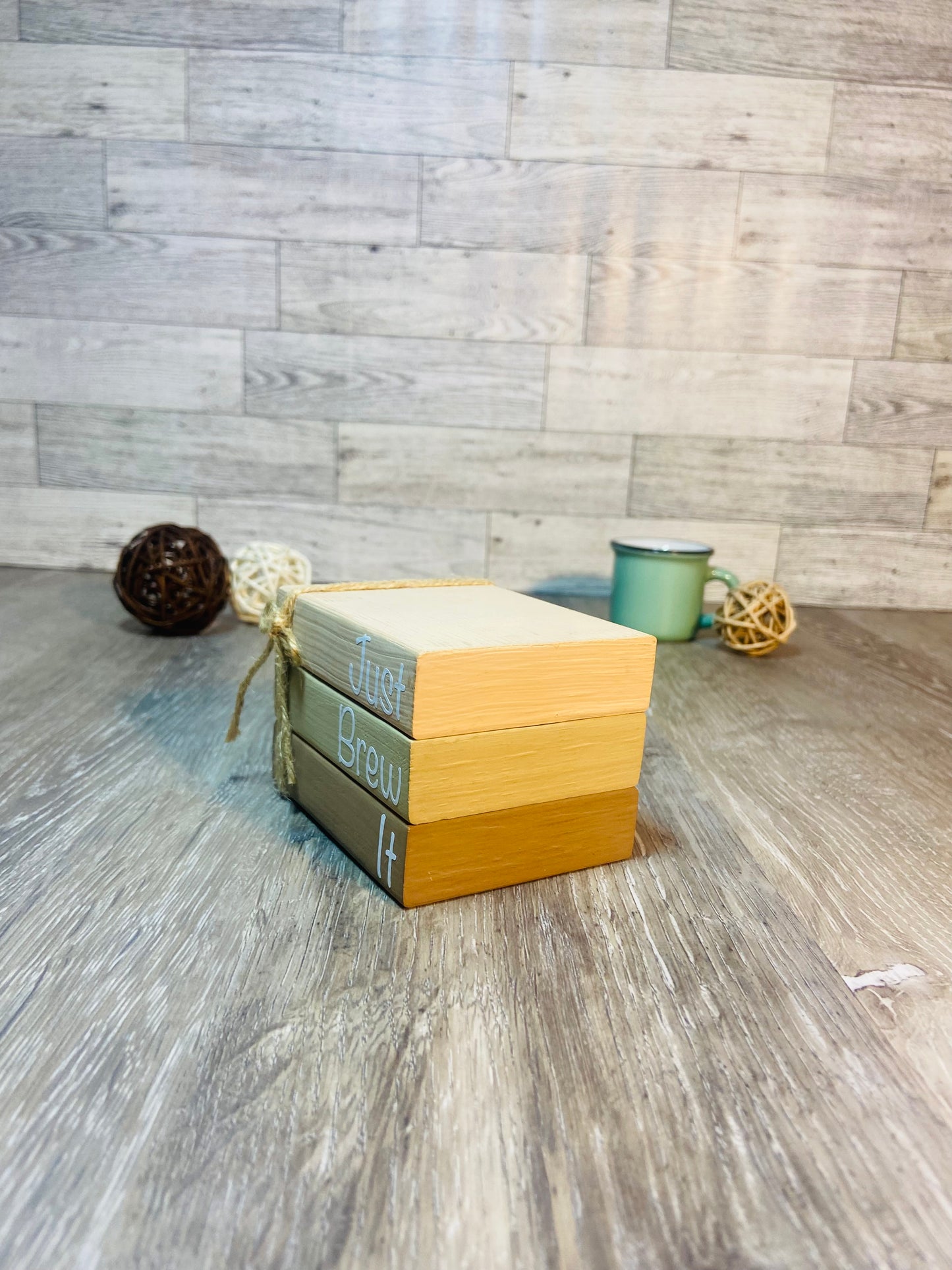 Just Brew It - Medium Tiered Tray Book Stack