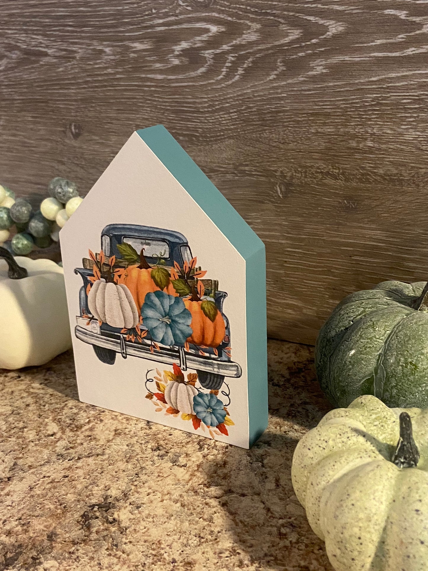 Teal Truck - Medium Tiered Tray House