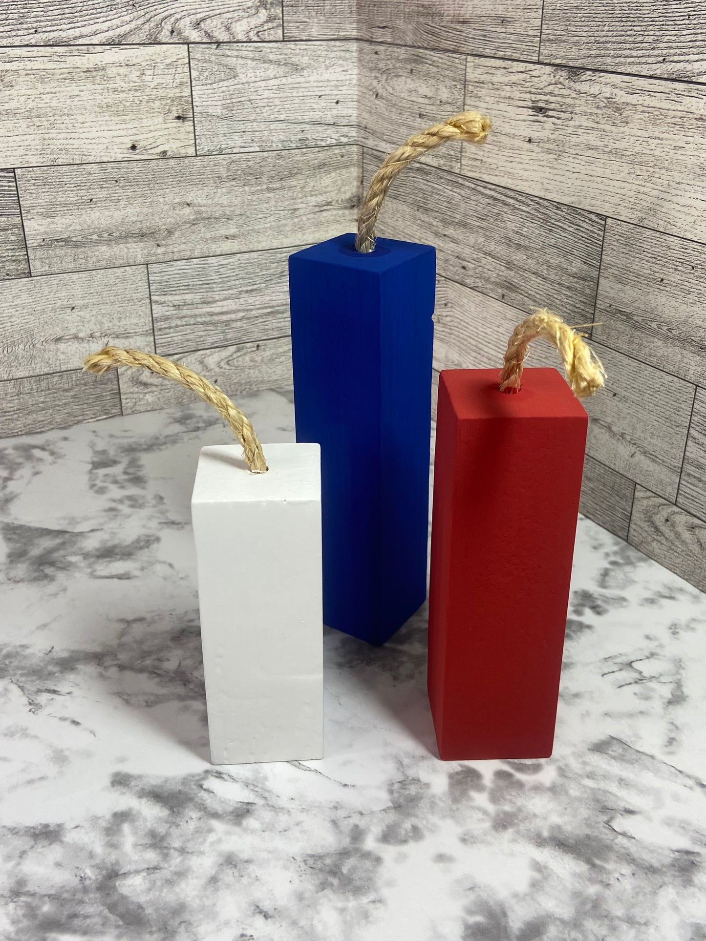 Fireworks Set of 3 - Tiered Tray Decor
