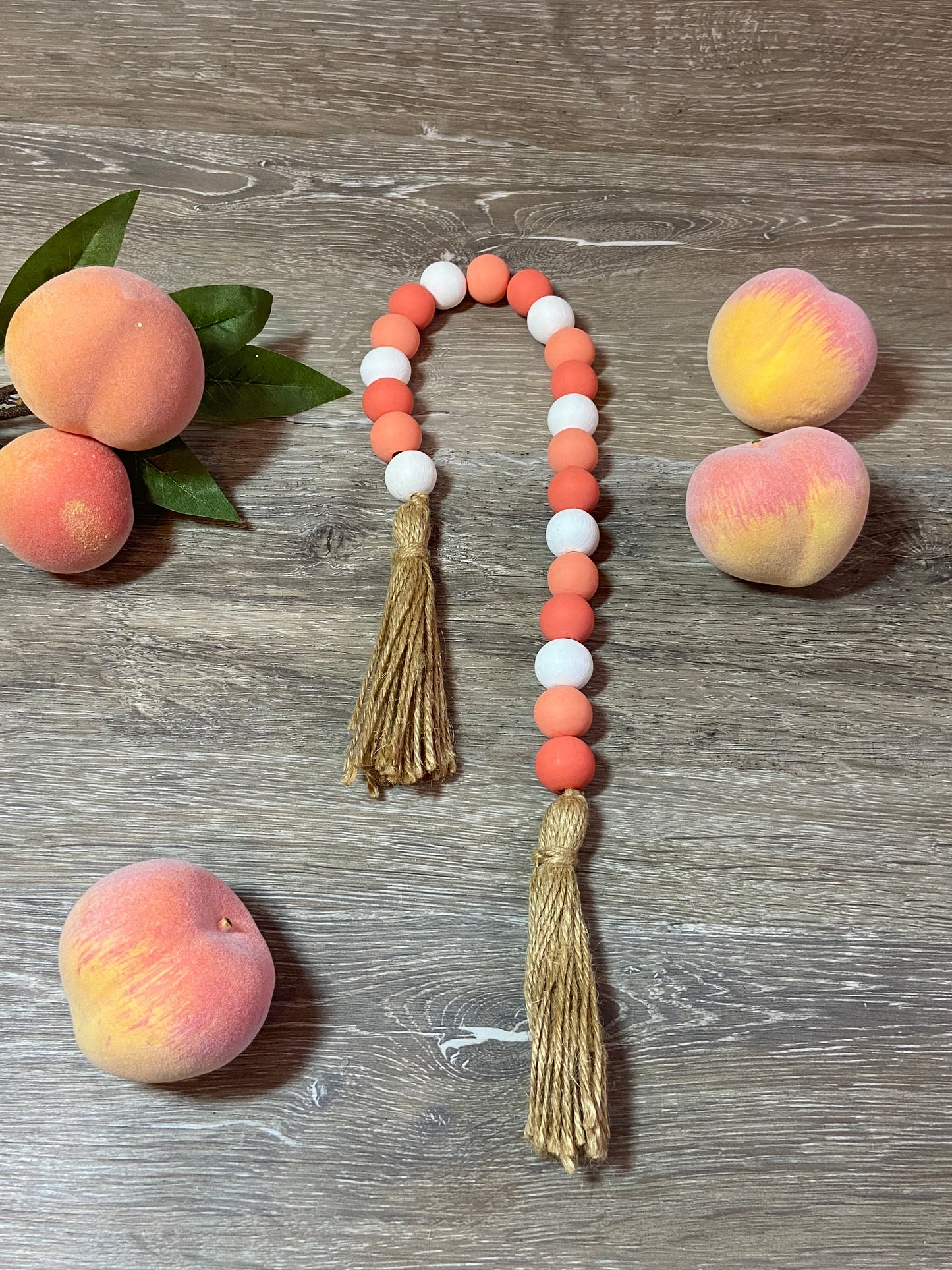 Peach - Tiered Tray Garland