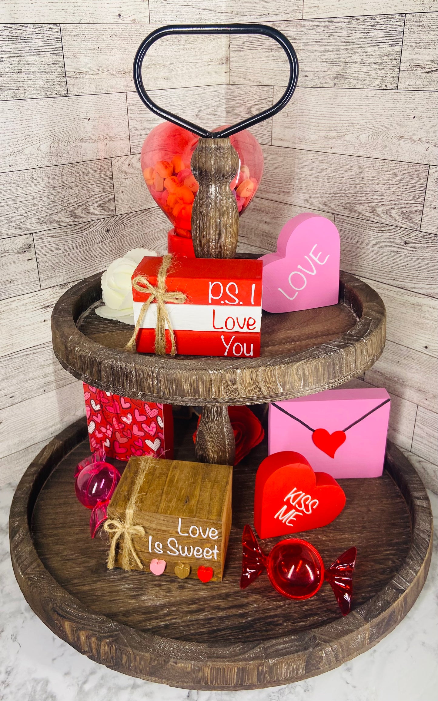 P.S. I Love You Red/White - Small Book Stack