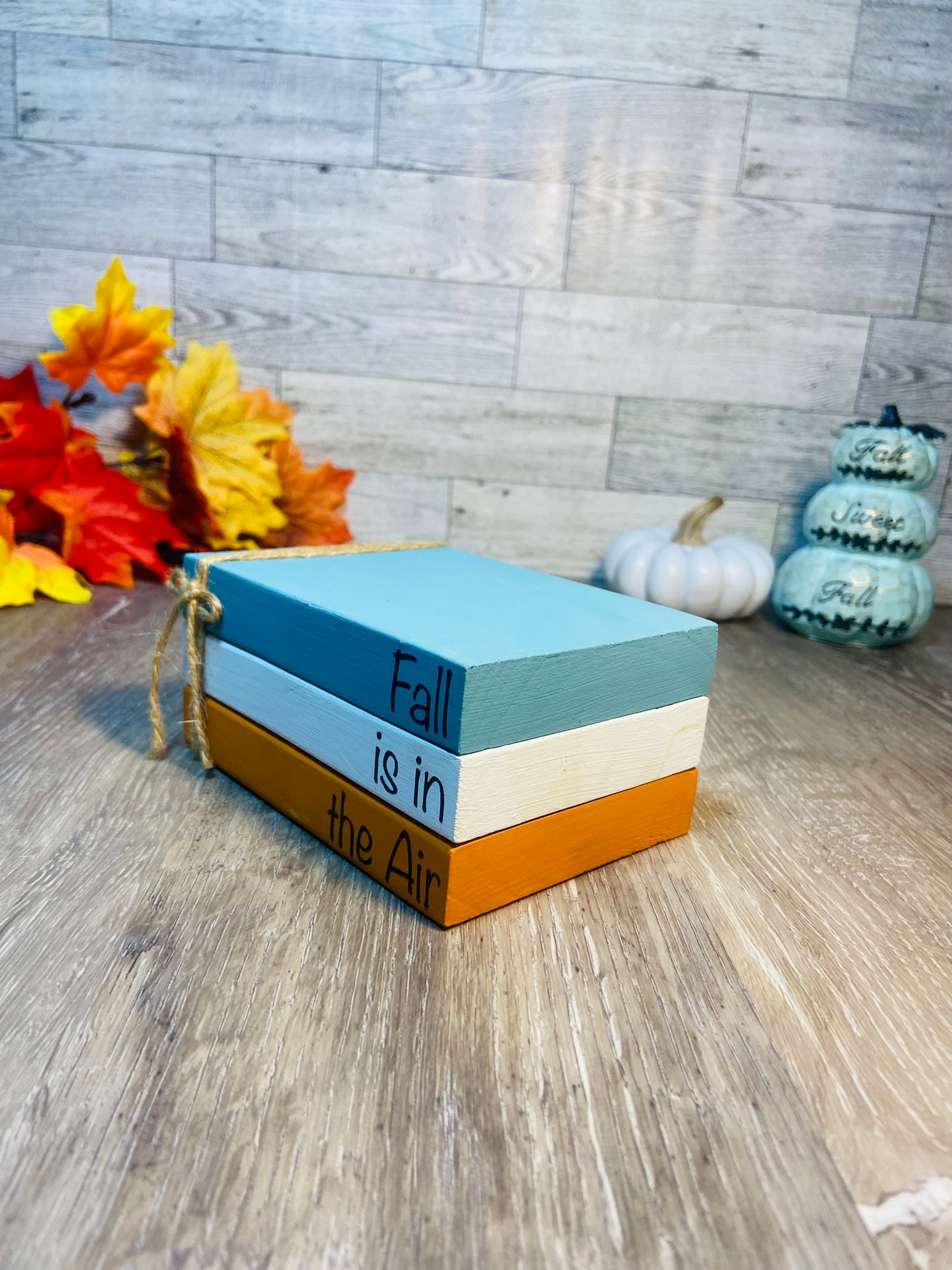 Fall is in the Air - Large Tiered Tray Book Stack