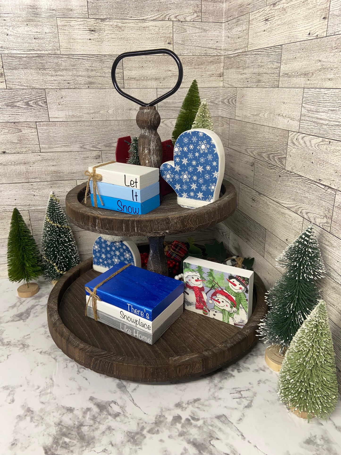 Snowman - Christmas Tiered Tray Sign