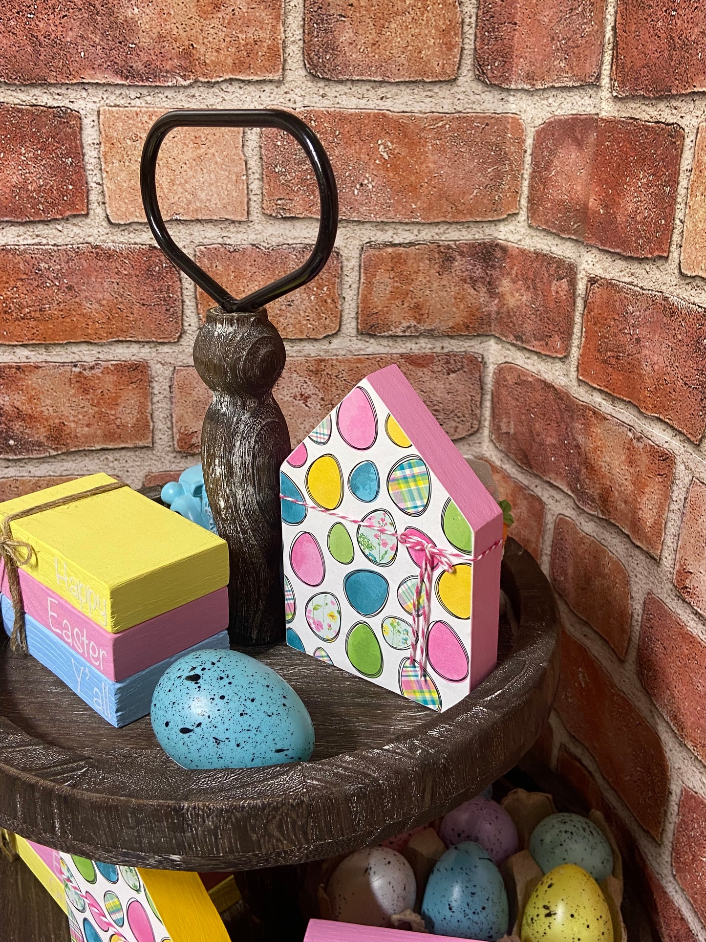 Easter Eggs - Medium Tiered Tray House