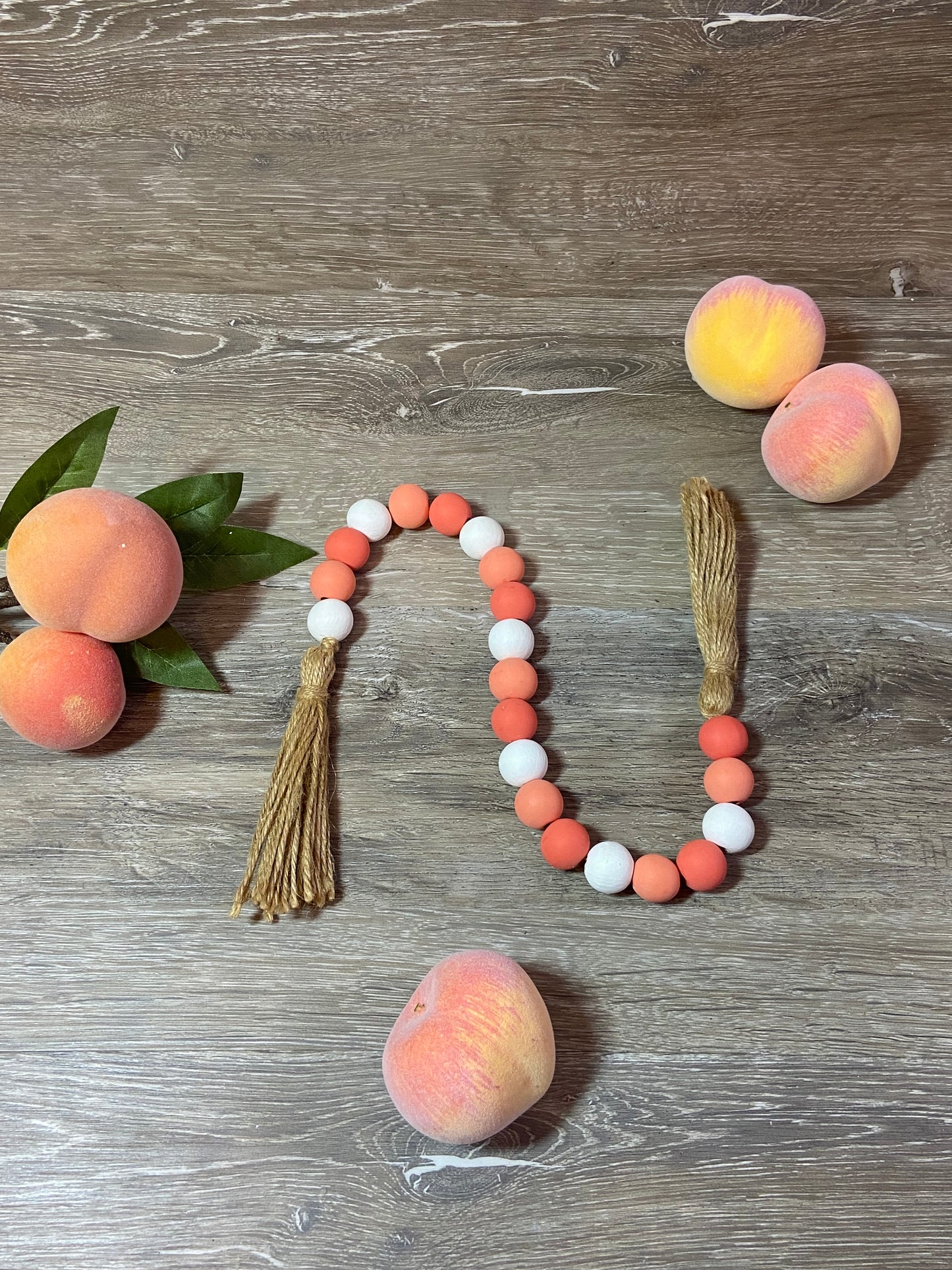 Peach - Tiered Tray Garland