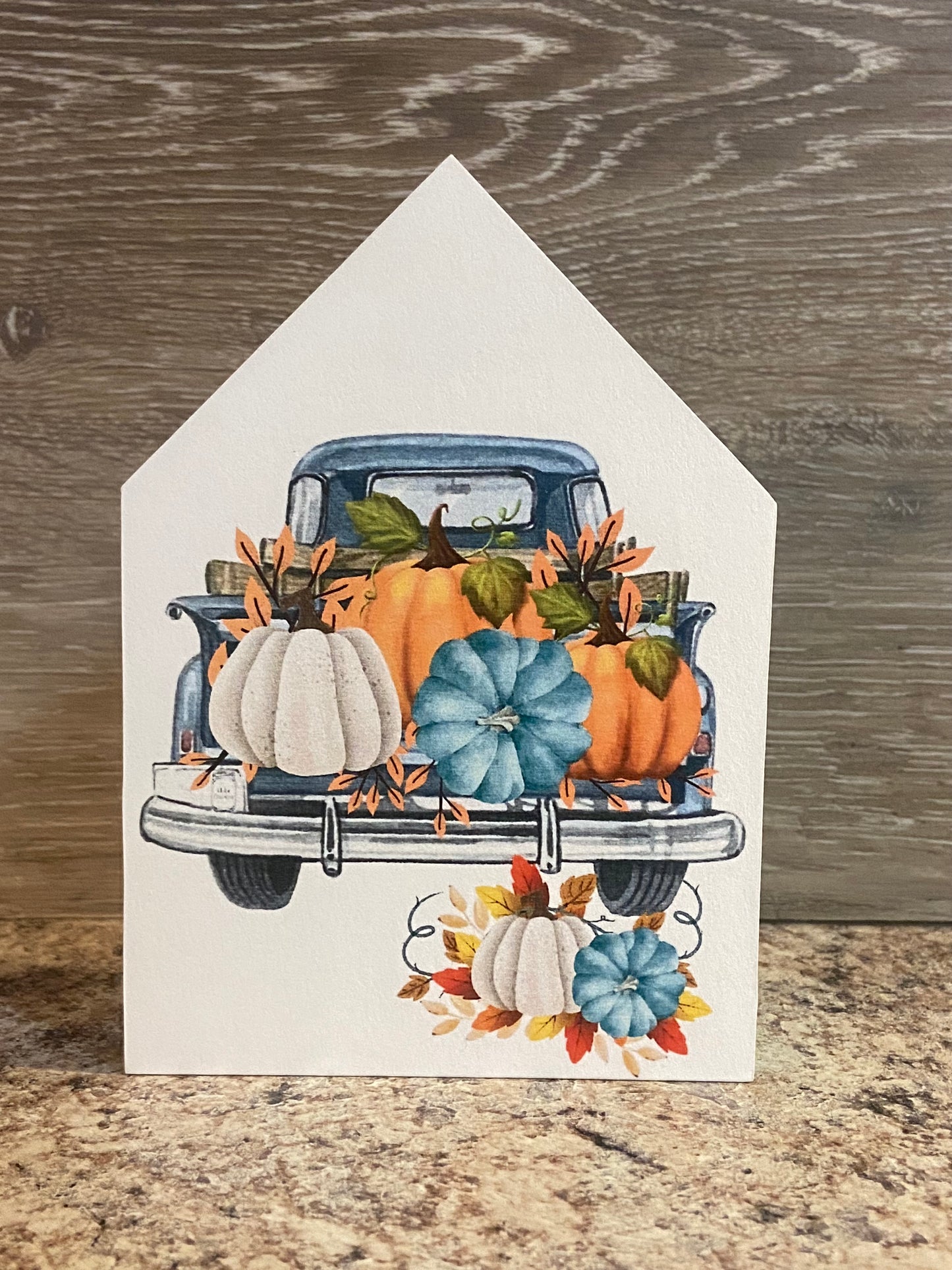 Teal Truck - Medium Tiered Tray House