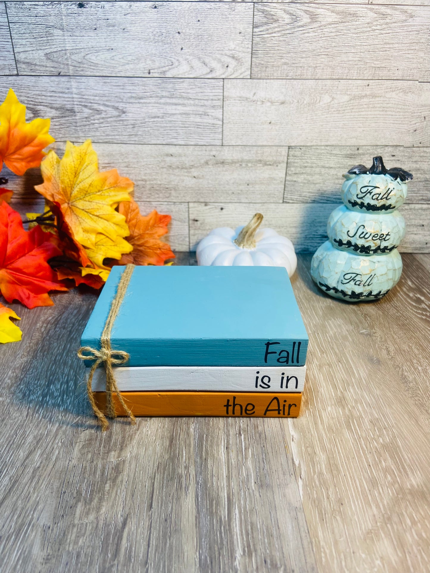 Fall is in the Air - Large Tiered Tray Book Stack