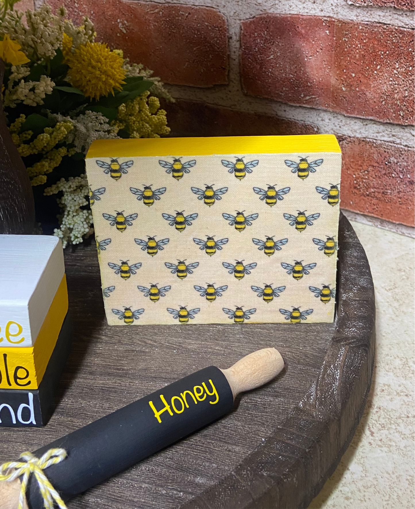 Honey Bees - Yellow Sign