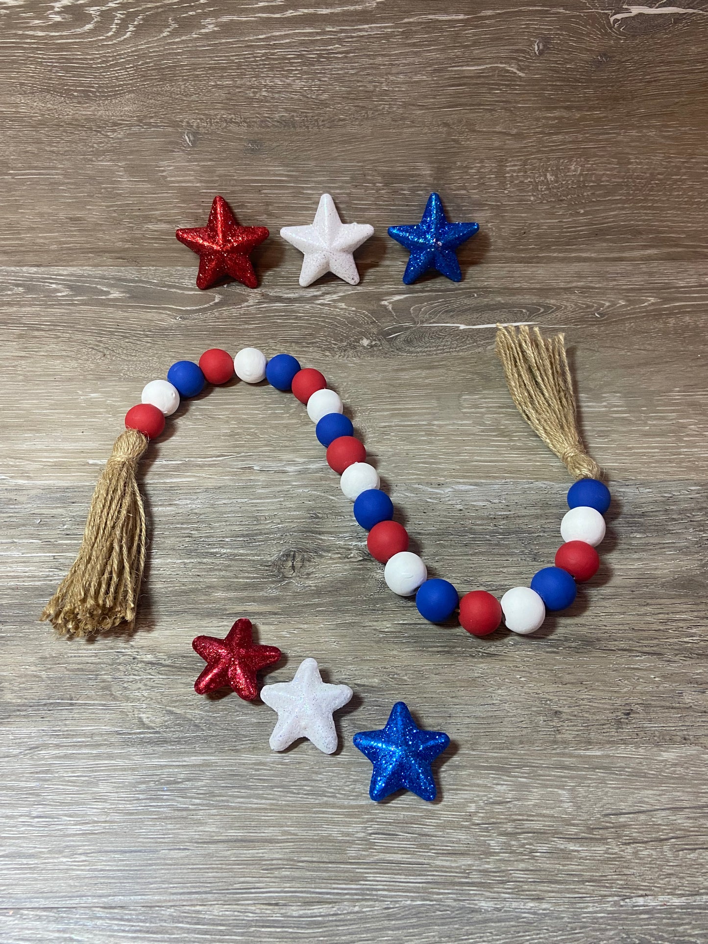 Red, White, & Blue - Tiered Tray Garland