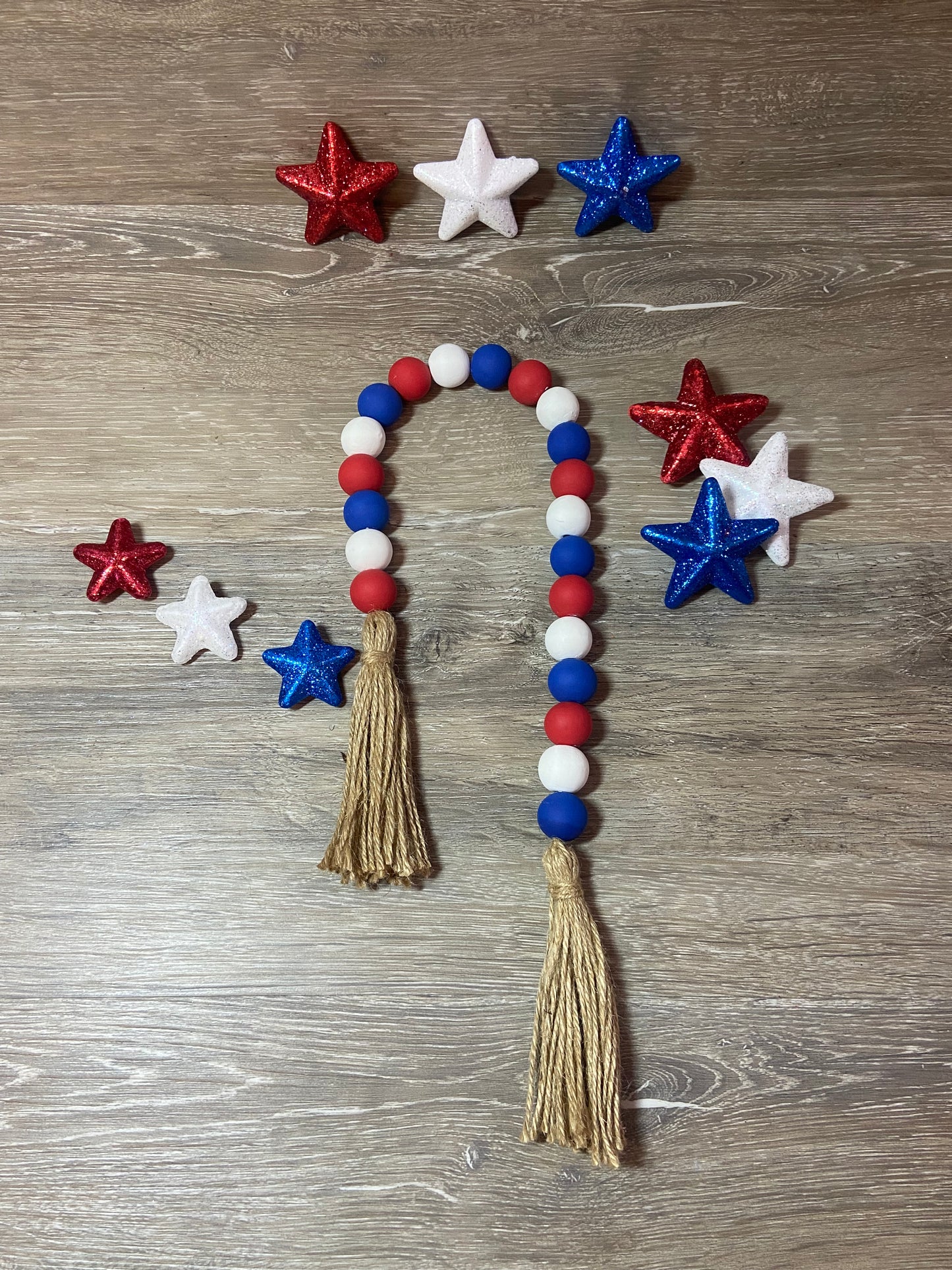 Red, White, & Blue - Tiered Tray Garland