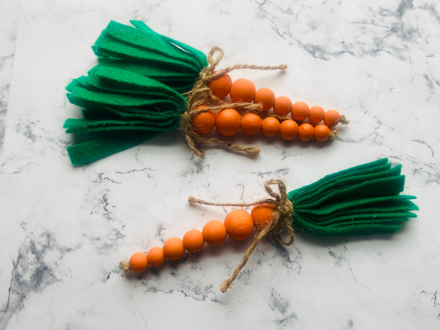 Wood Bead Carrot
