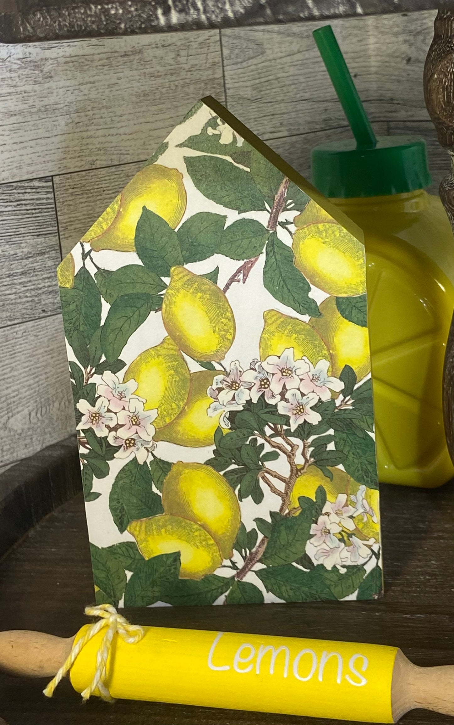 Lemon Tiered Tray Decor