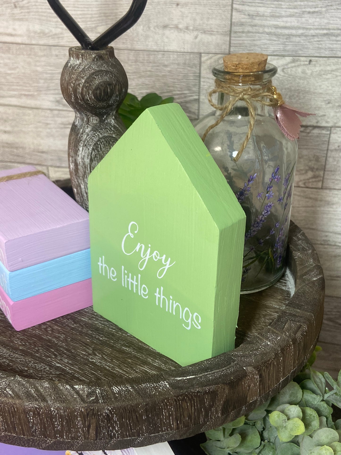 Enjoy the Little Things - Medium Tiered Tray House