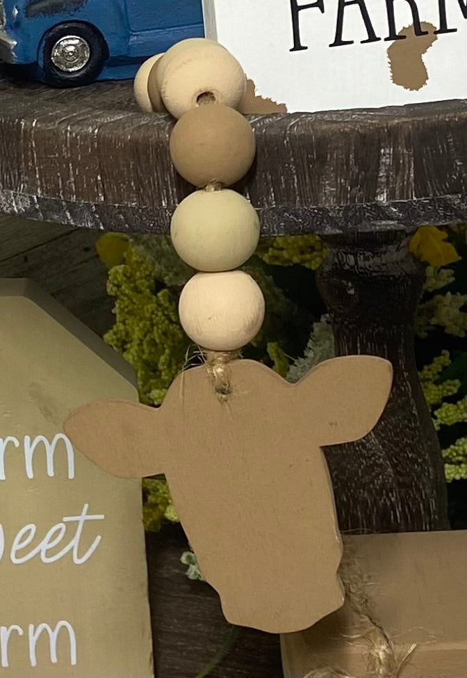 Cow Head Ornament Garland