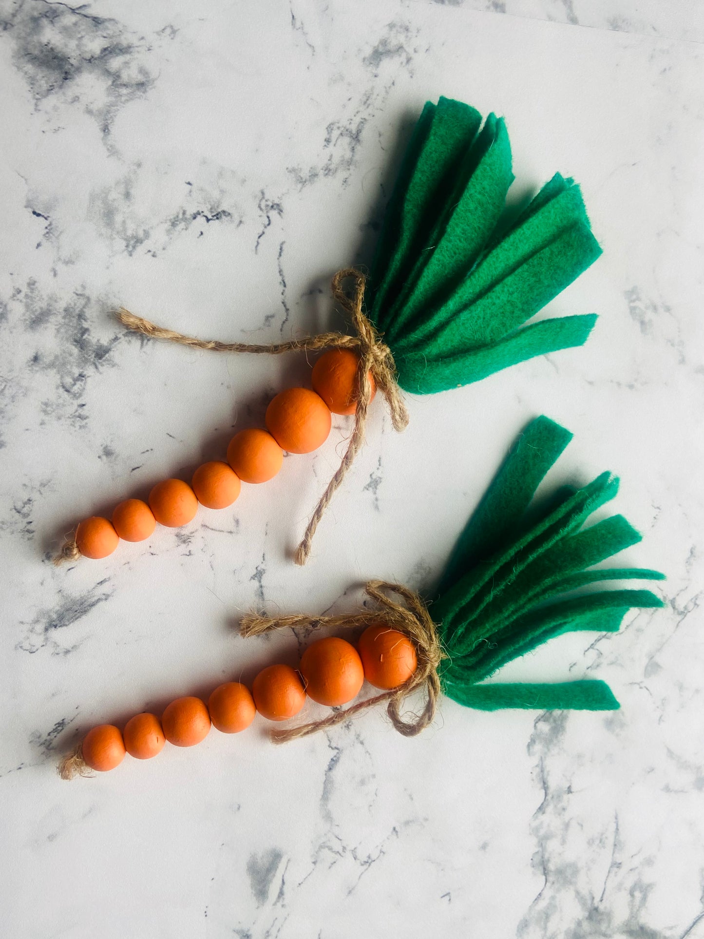Wood Bead Carrot