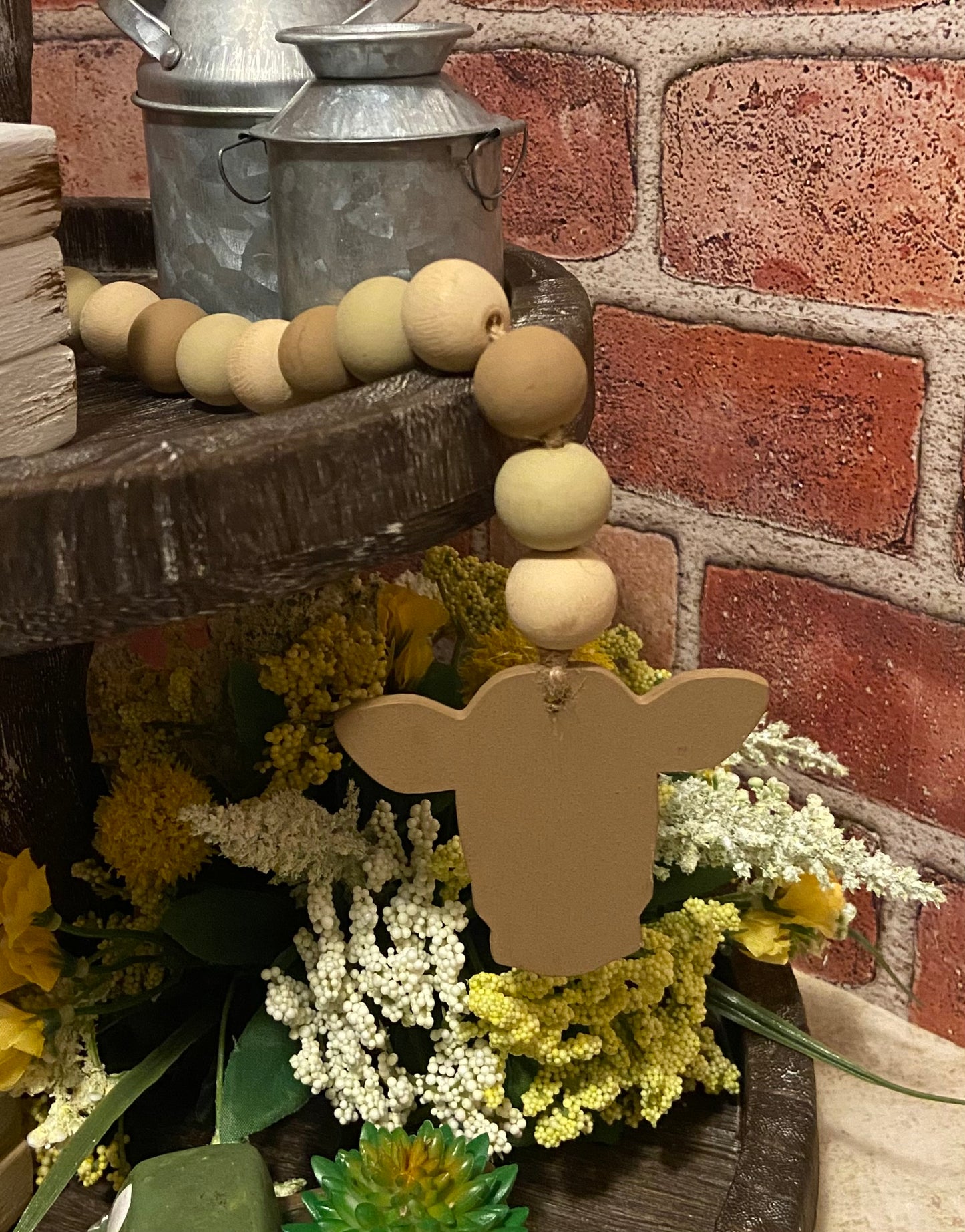 Cow Head Ornament Garland