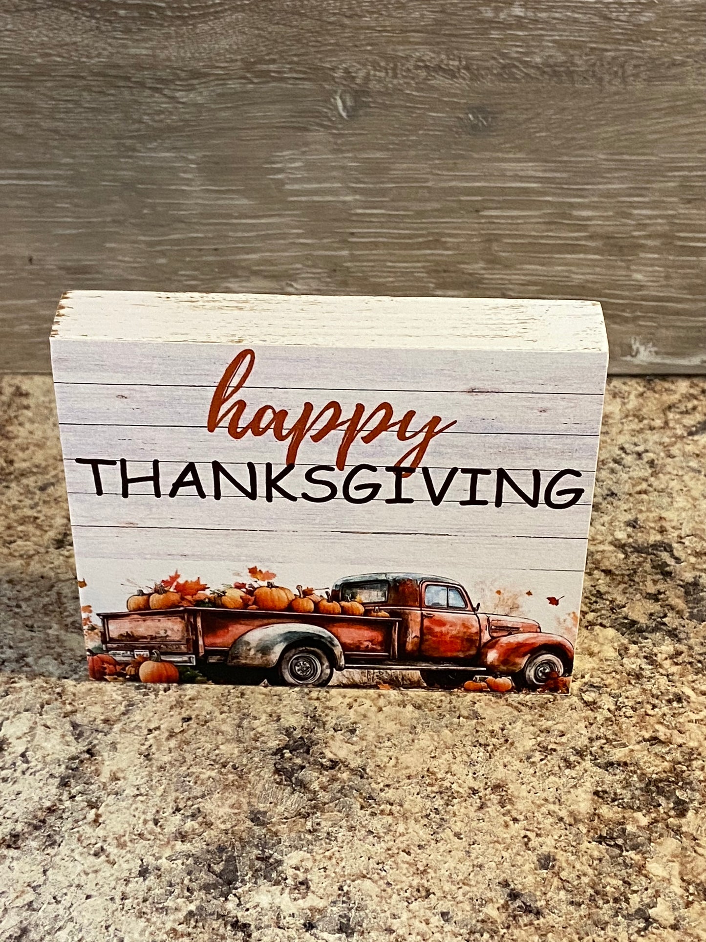 Happy Thanksgiving - Tiered Tray Sign