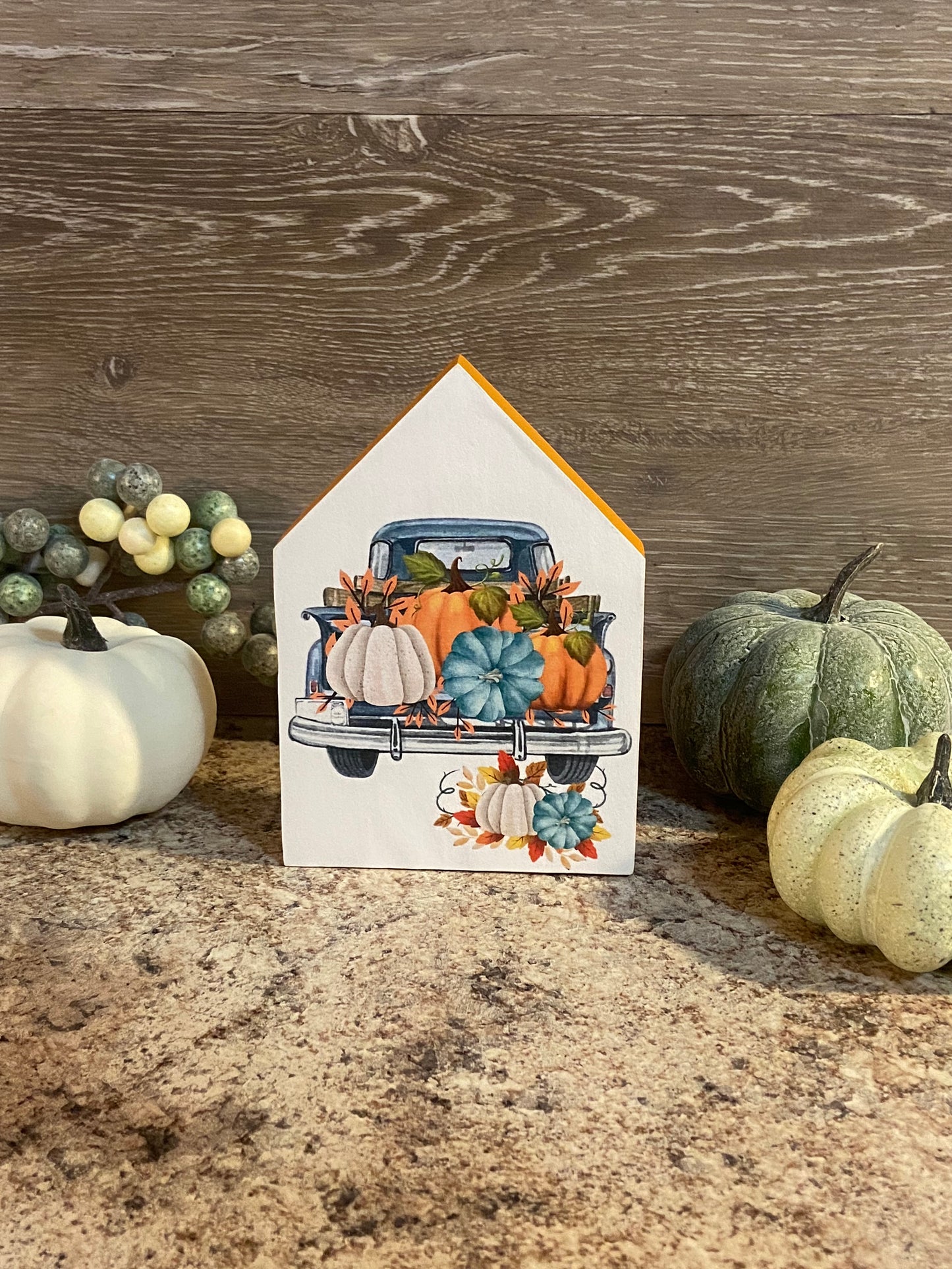 Teal Truck - Medium Tiered Tray House