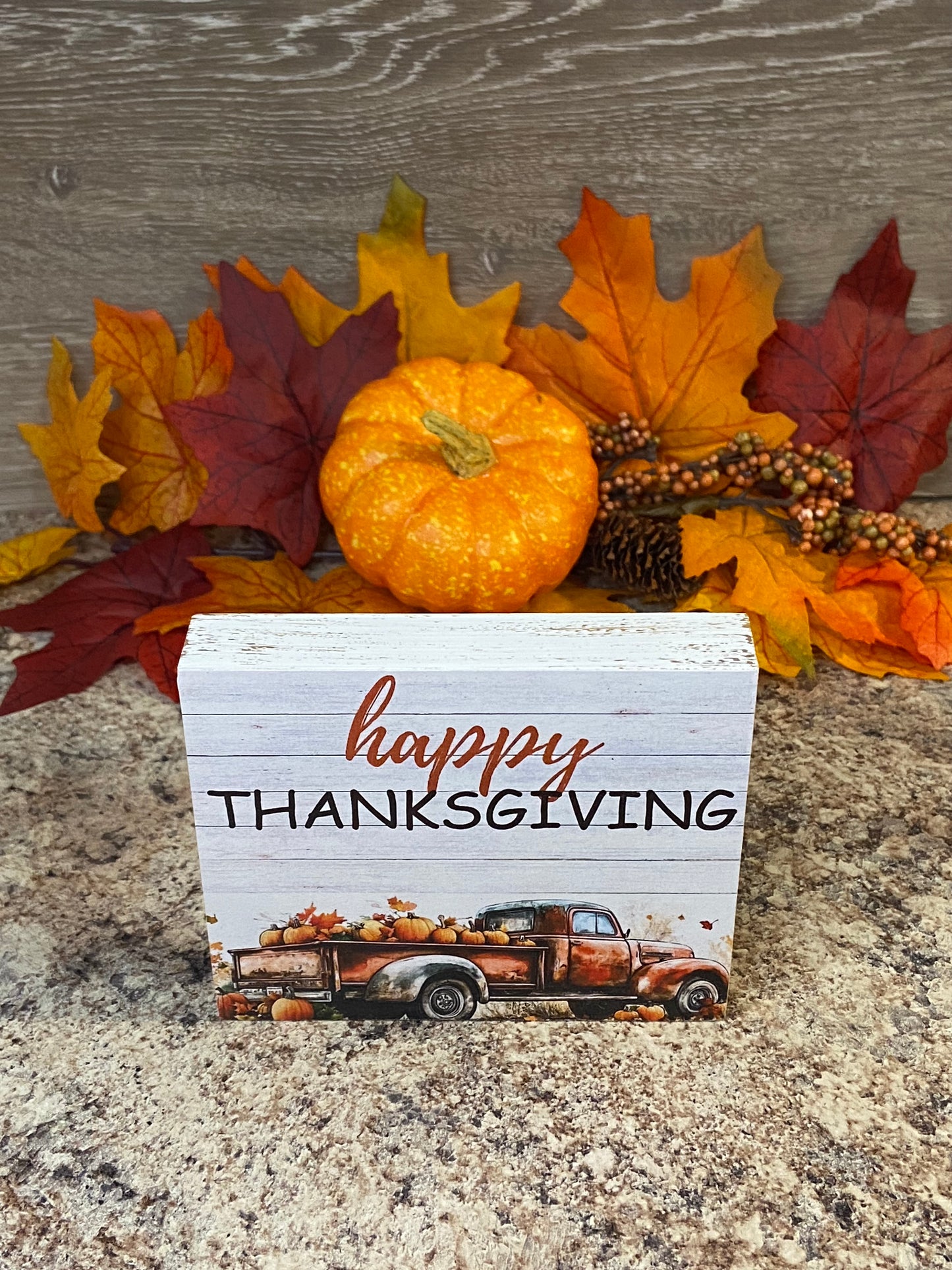 Happy Thanksgiving - Tiered Tray Sign